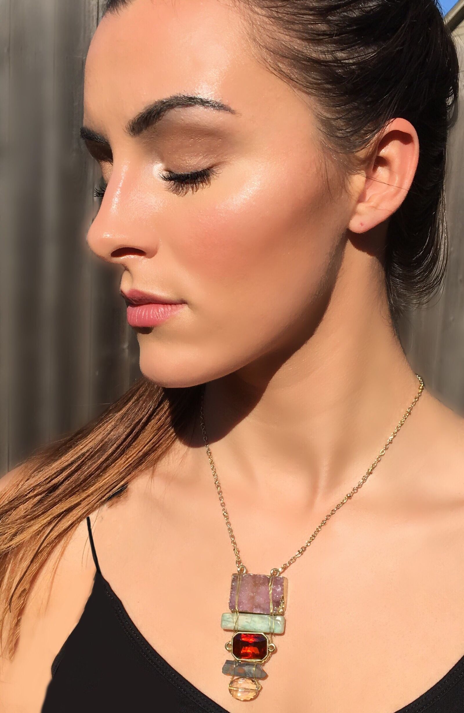 Apple iPhone 6s sample photo. Jewelry, necklace, gemstones photography