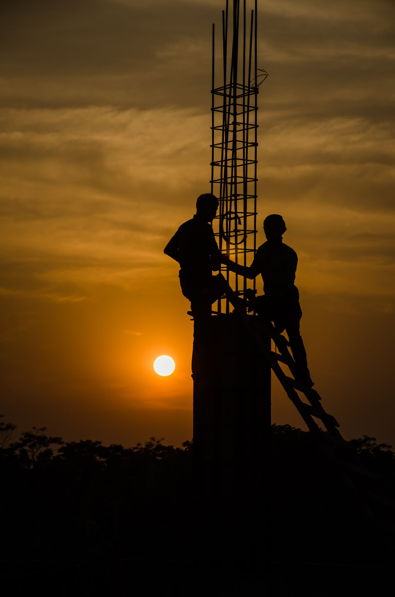 Nikon D7000 sample photo. Working, people, sunset photography