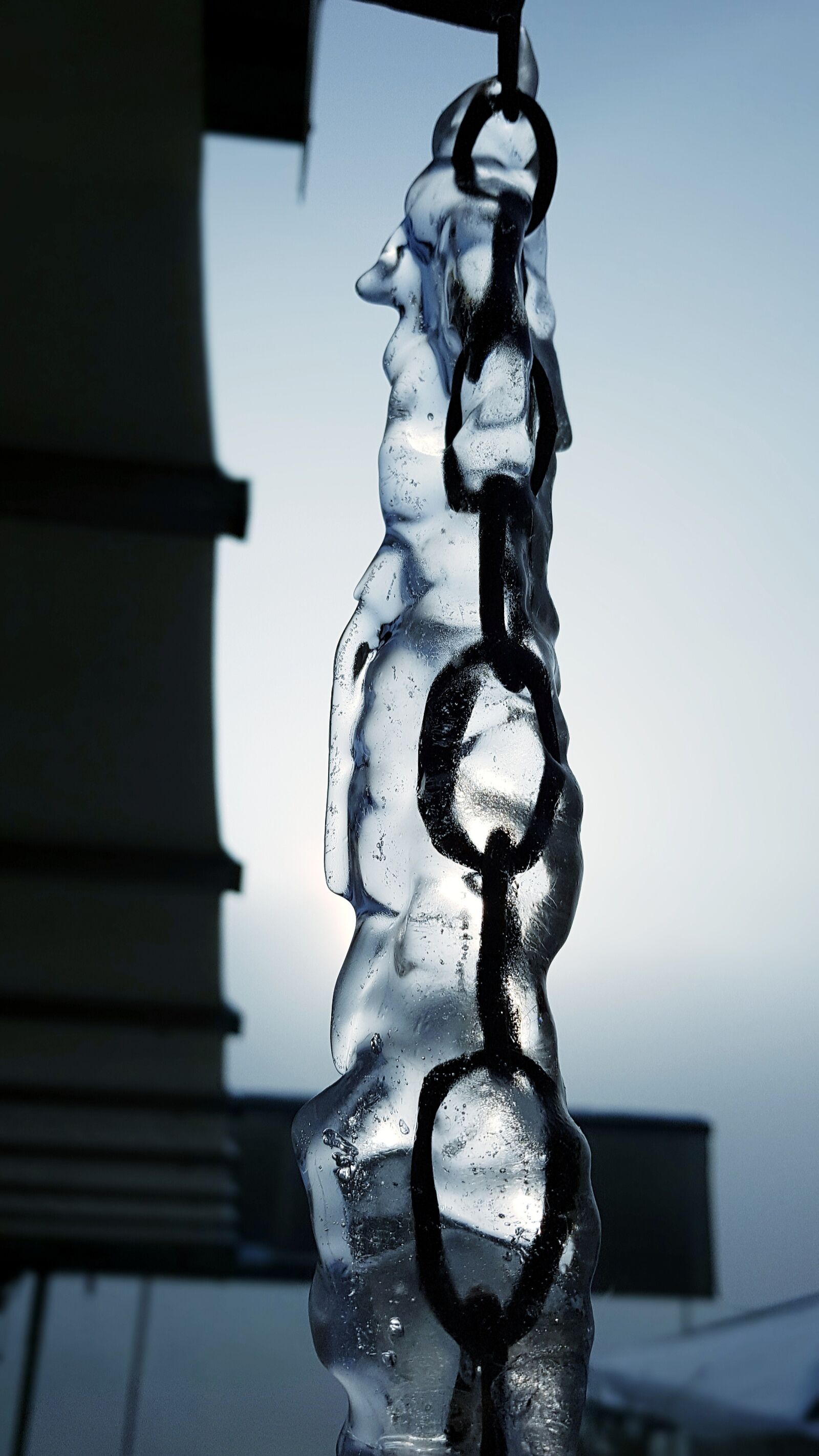 Samsung Galaxy S7 Edge sample photo. Winter, ice, chain photography