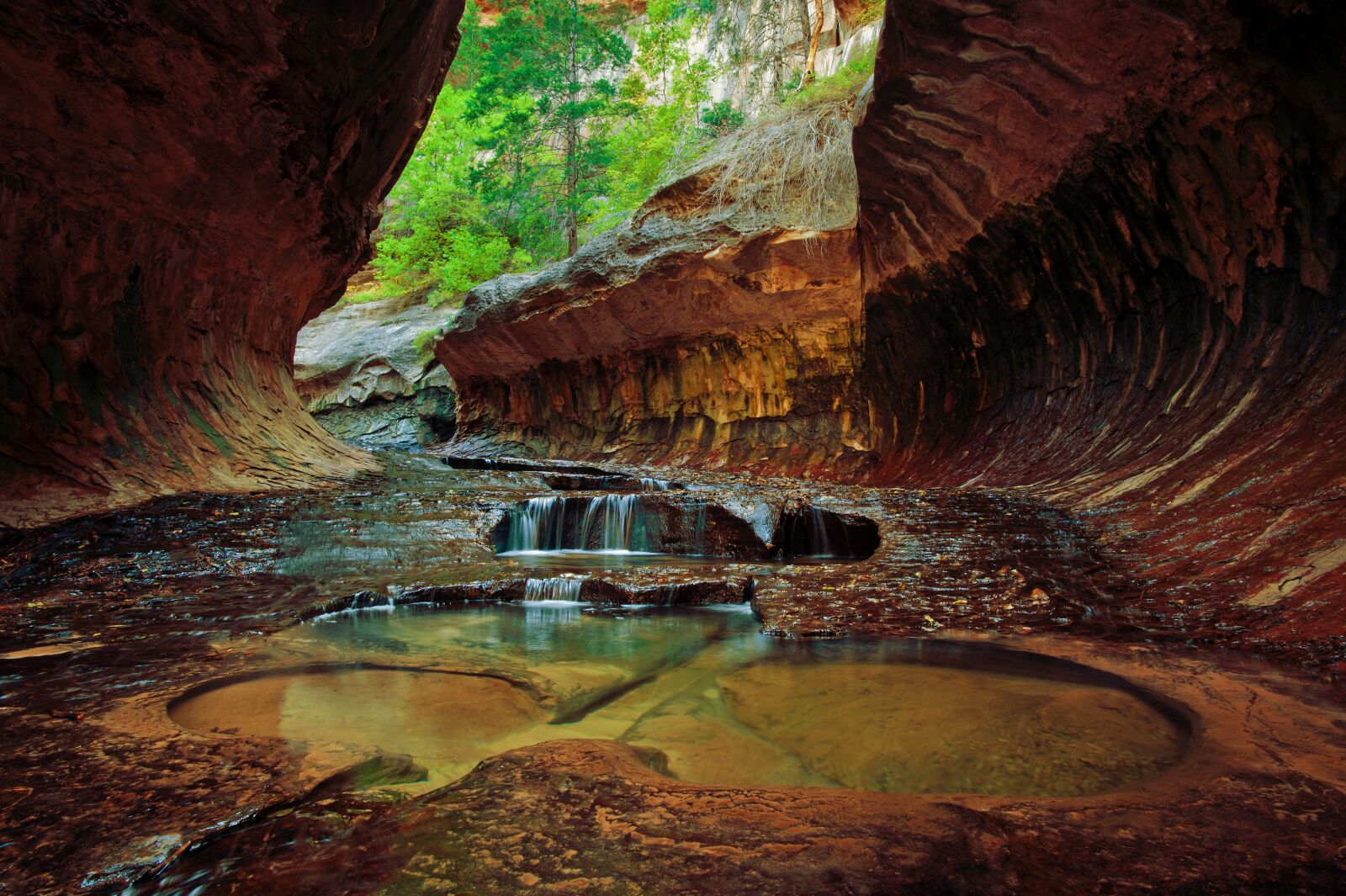 Nikon D700 sample photo. Zion, river, stream photography