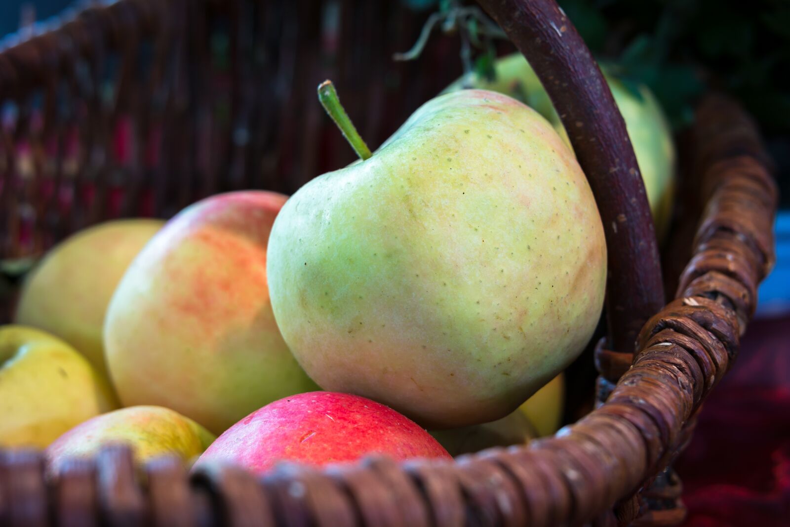 Samsung NX300M sample photo. Apple, basket, thanksgiving photography