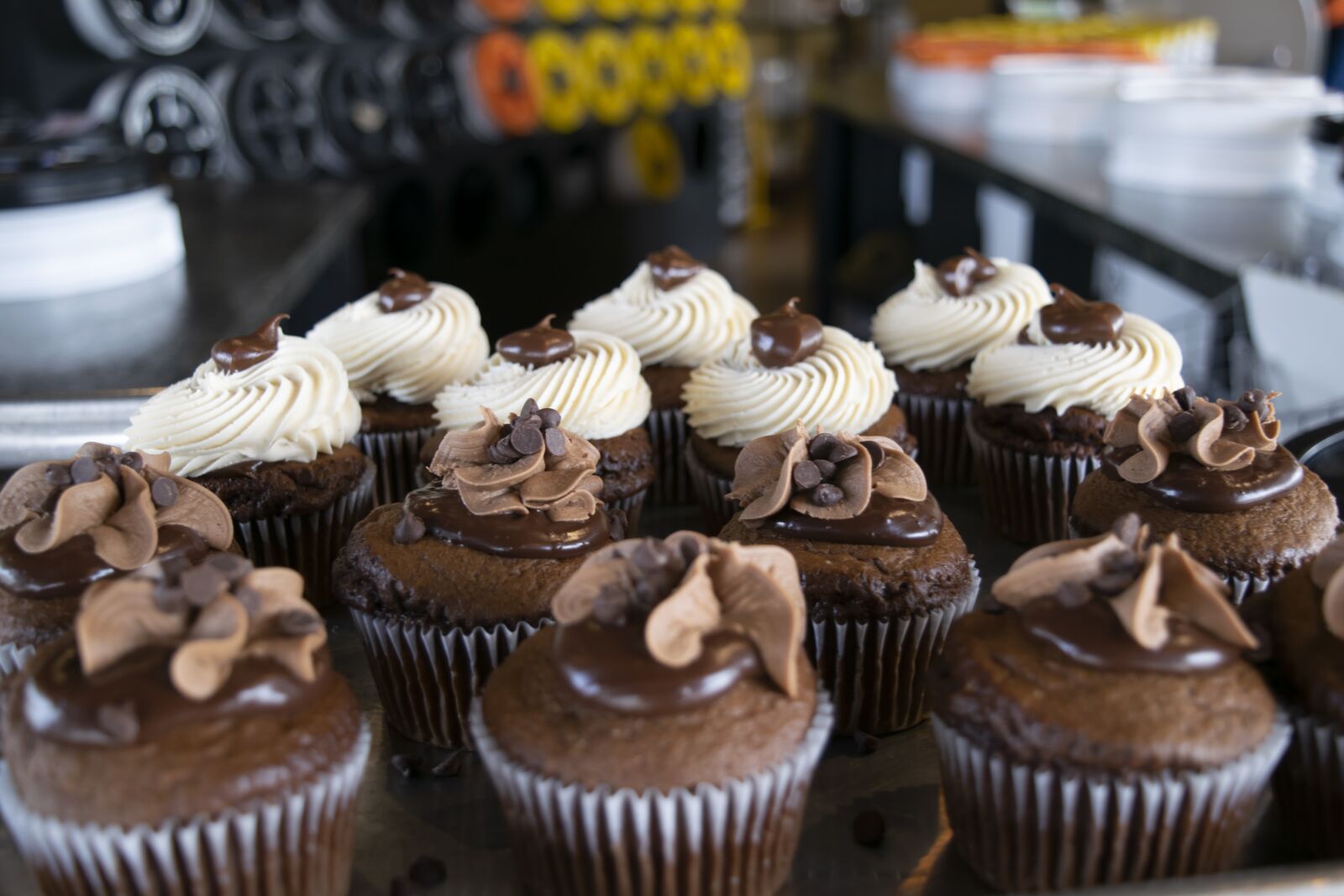 Nikon D3300 sample photo. Cupcake, chocolate cupcakes, gourmet photography