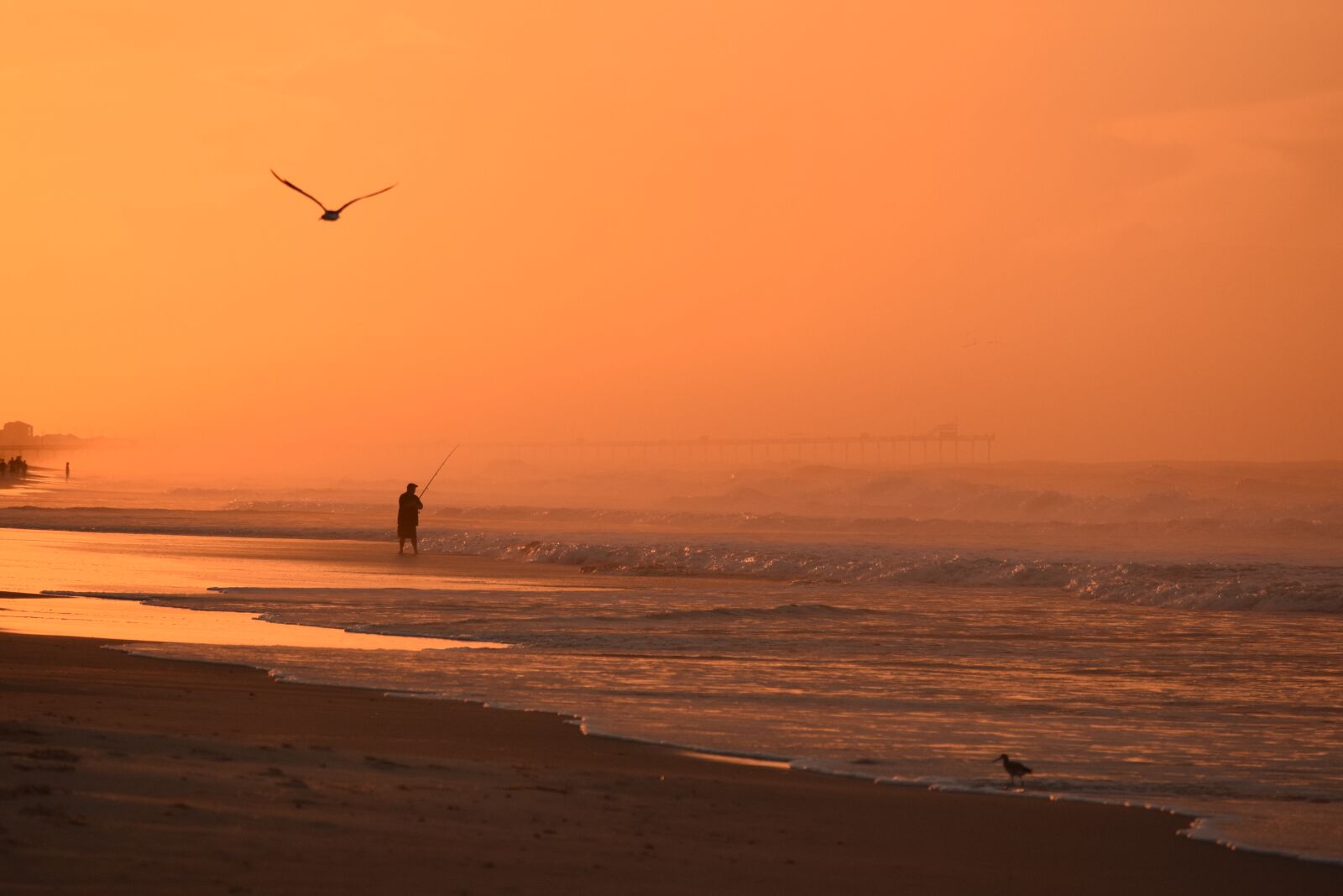 Nikon D3300 sample photo. Fisherman, ocean, silhouette photography