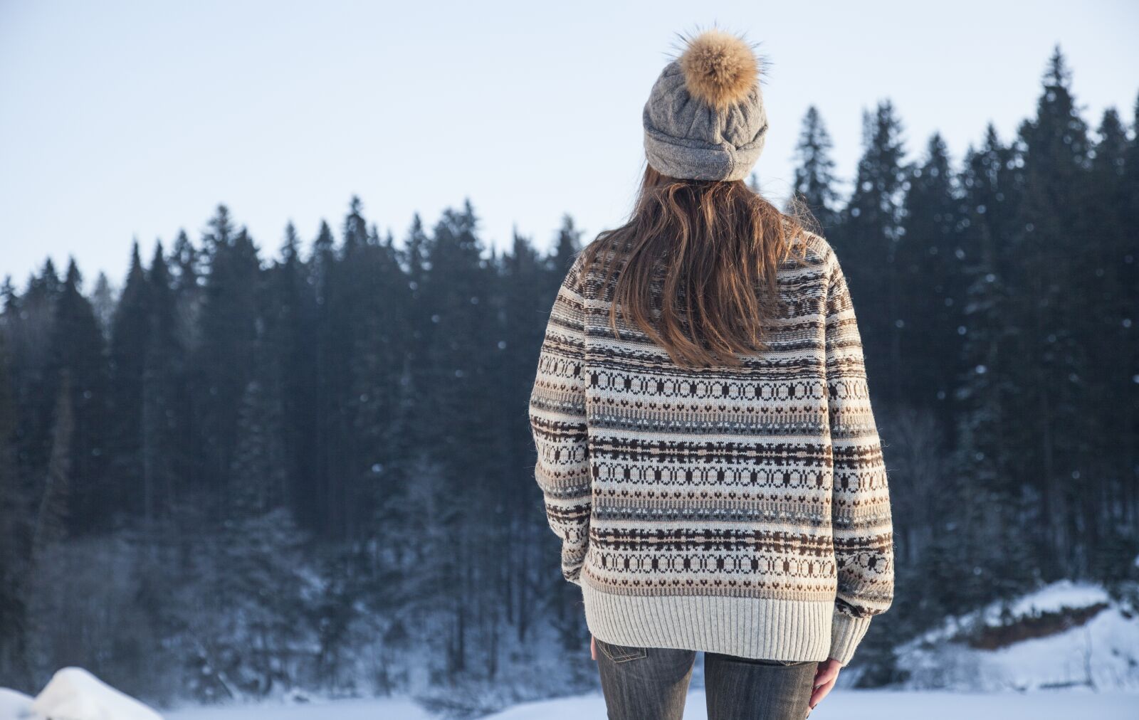 Canon EOS 5D Mark II sample photo. Girl, winter, snow photography