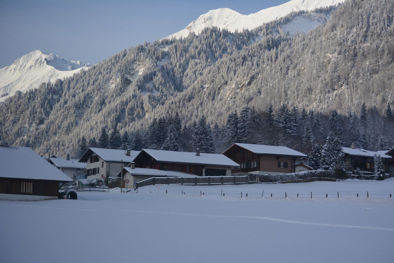Nikon D5200 sample photo. Switzerland, snow, landscape photography