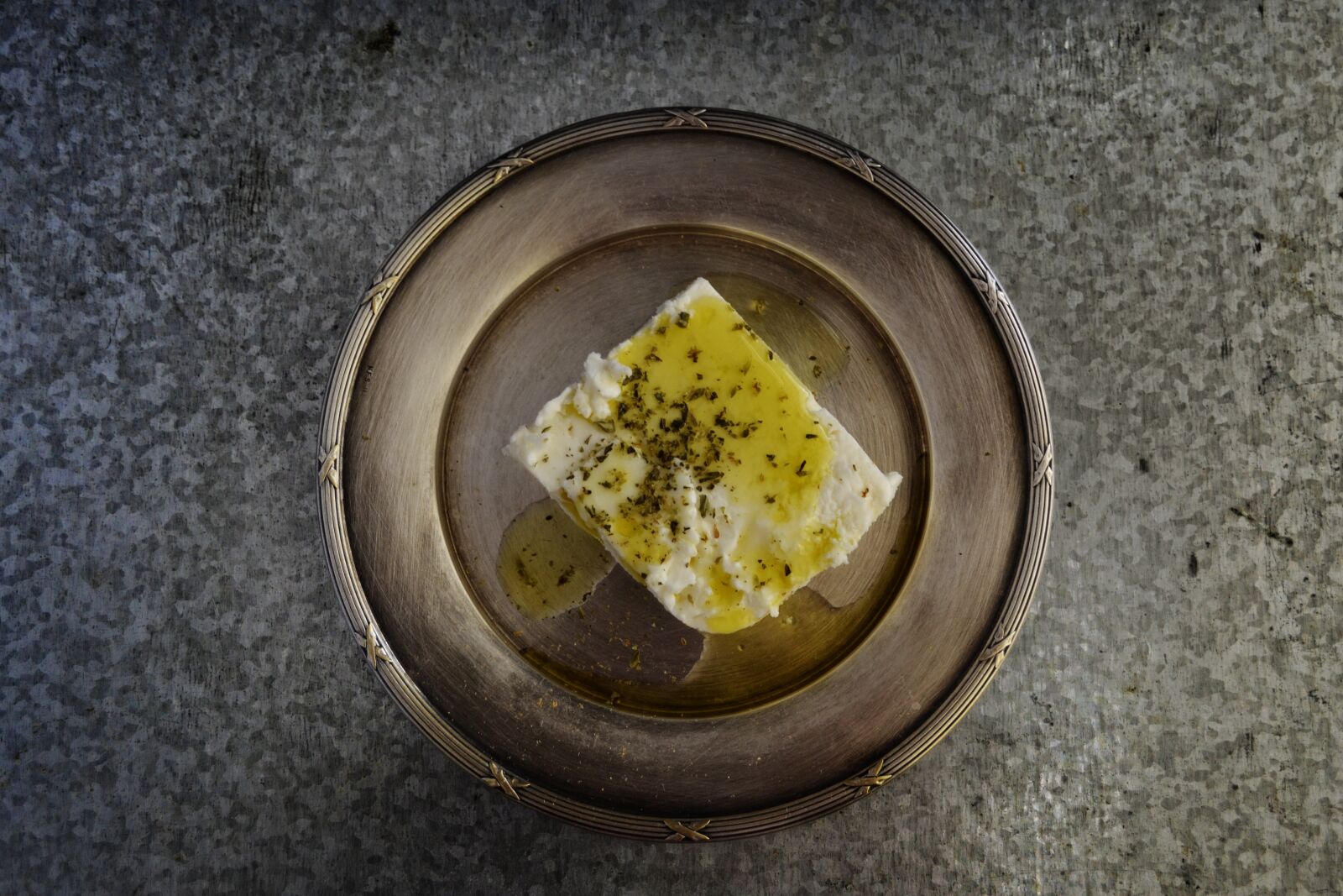 Nikon D3100 sample photo. Feta, cheese, olive oil photography