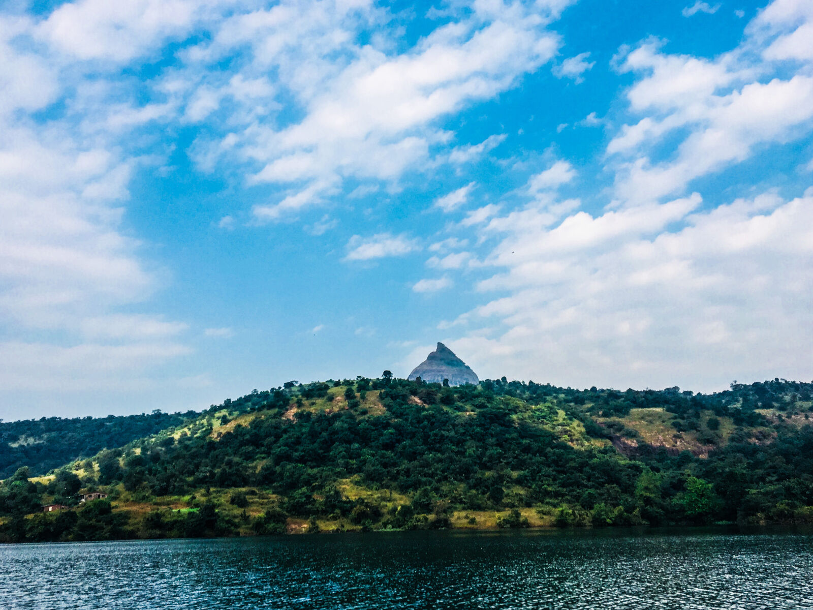 iPhone 6s back camera 4.15mm f/2.2 sample photo. Mountain, surrounded, by, green photography