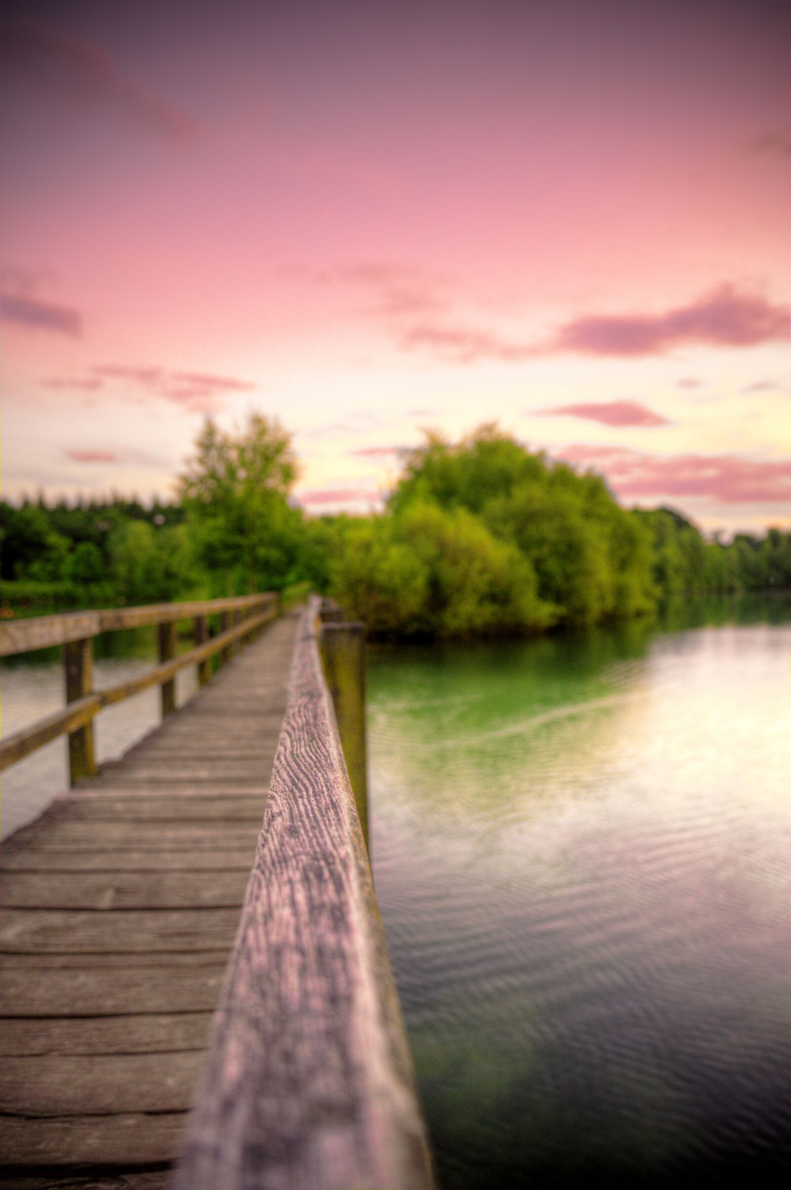 Nikon D600 sample photo. Blur, bridge, clouds, dawn photography