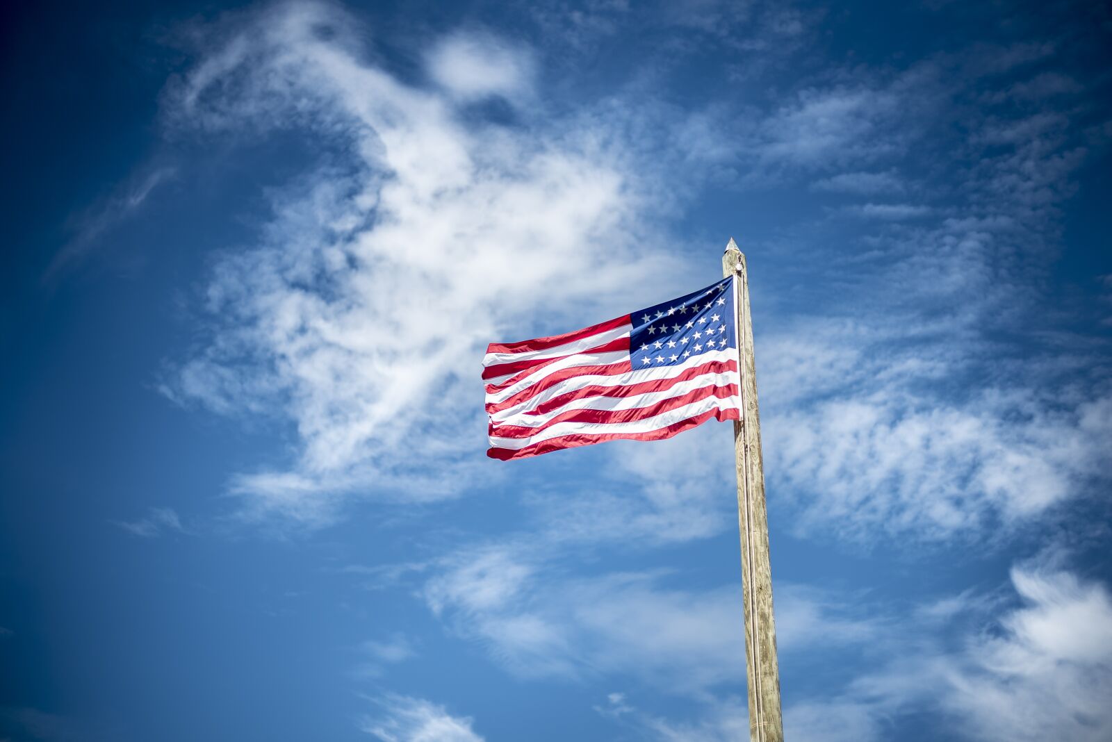 Nikon D750 sample photo. American flag, flag, flagpole photography