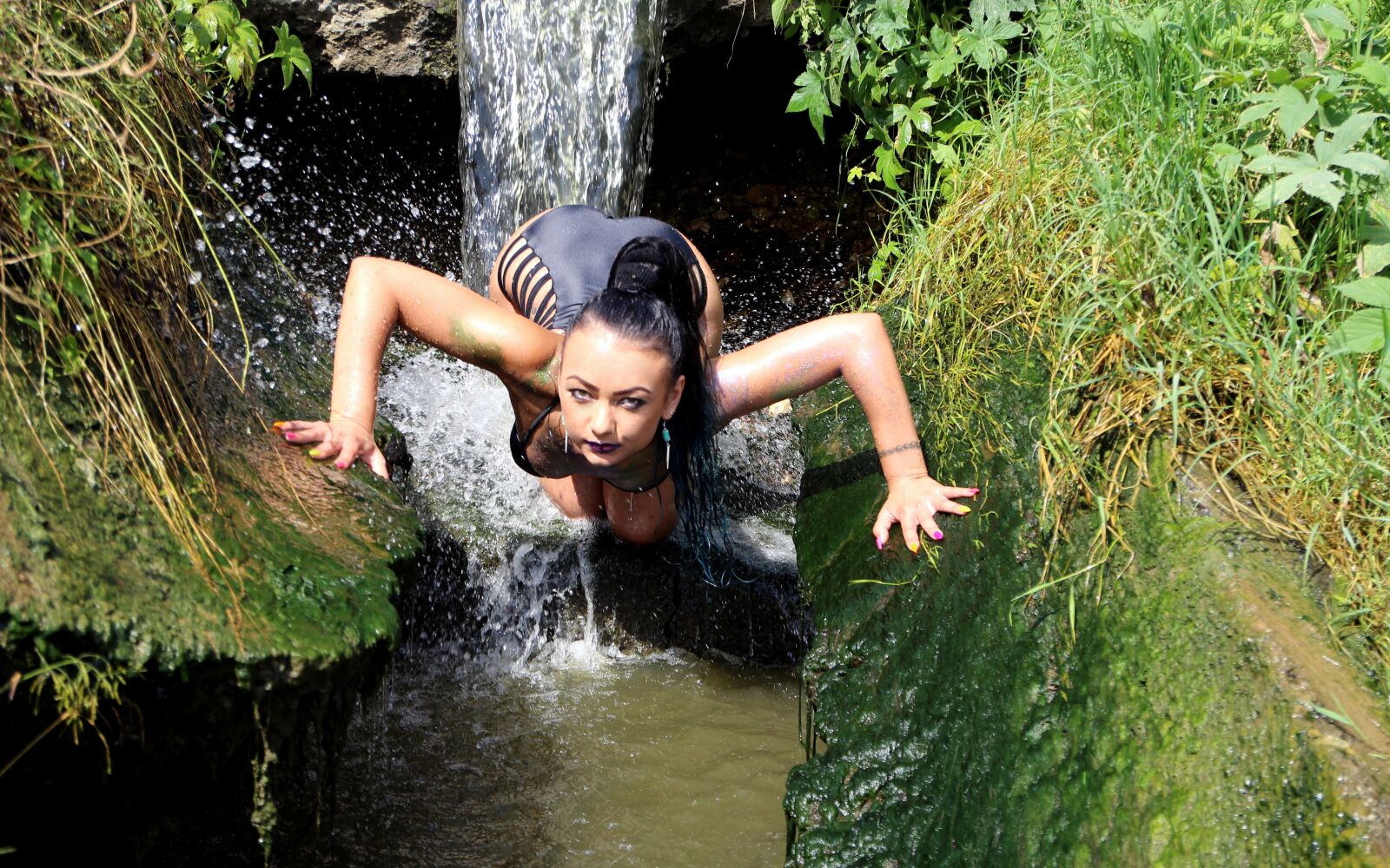 Canon EOS 700D (EOS Rebel T5i / EOS Kiss X7i) sample photo. Girl, cascada, sensual photography