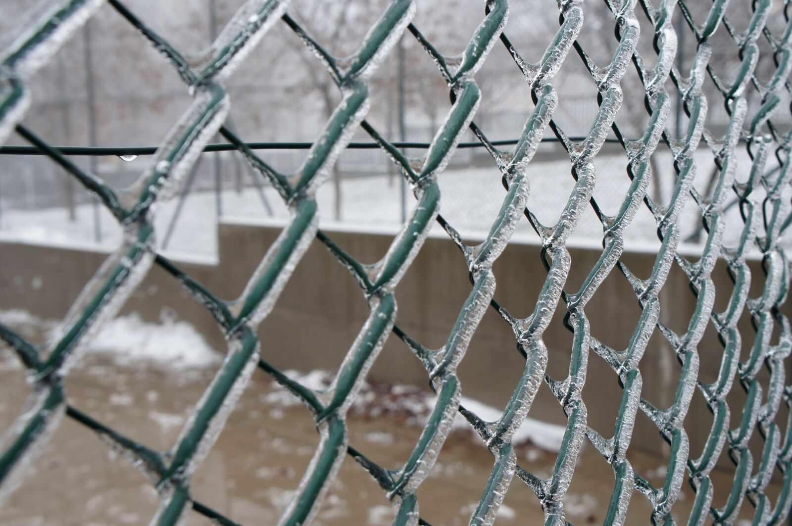 Sony Alpha NEX-C3 + Sony E 18-55mm F3.5-5.6 OSS sample photo. Fence, mesh, settlement photography