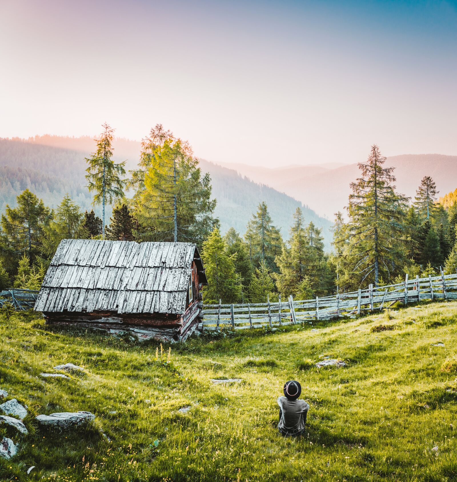 Sony a6300 + Sigma 30mm F2.8 EX DN sample photo. Mountain hut, alm, meadow photography