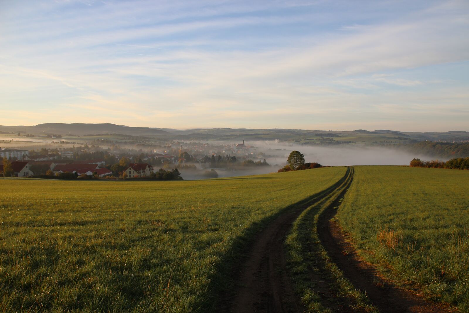 Canon EOS 600D (Rebel EOS T3i / EOS Kiss X5) sample photo. Autumn, fog, dippoldiswalde photography