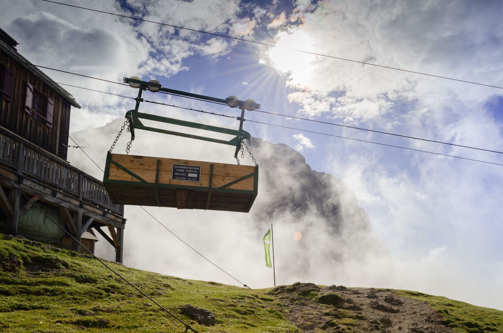 Nikon D5100 sample photo. Cable car, mountain, landscape photography