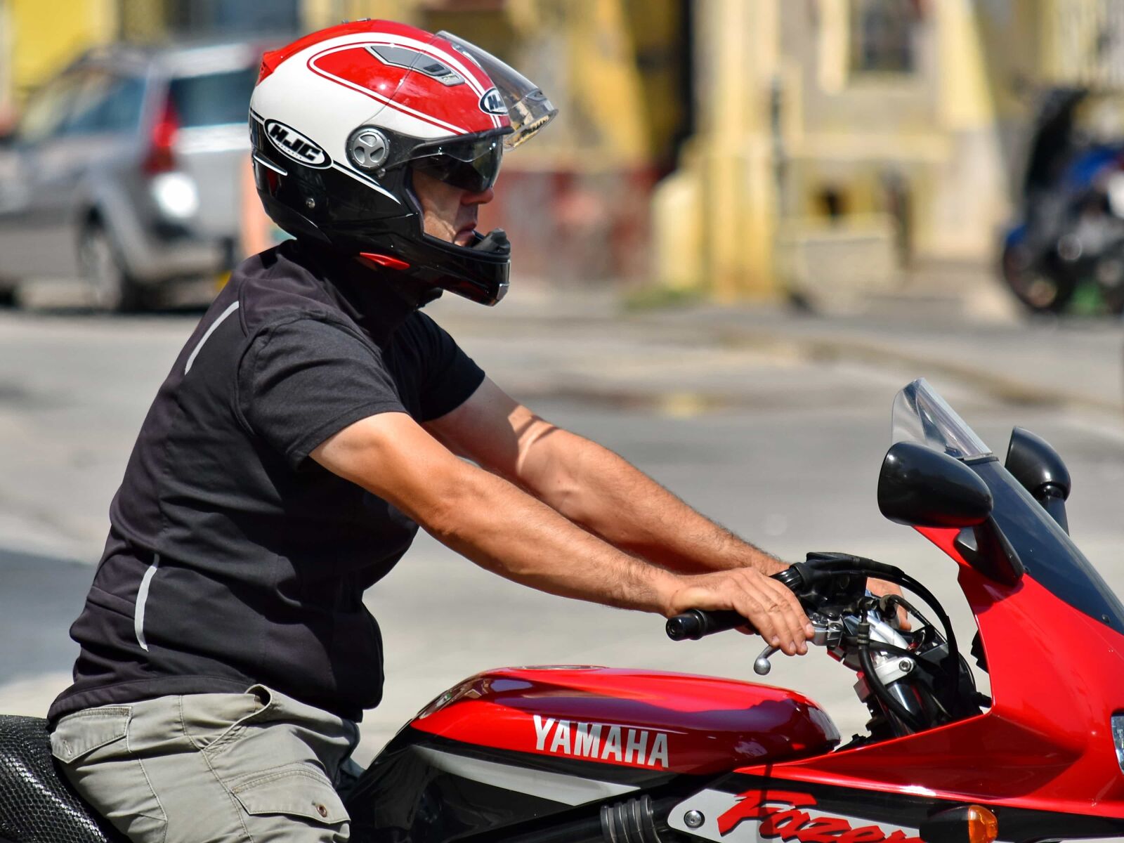 Nikon D5500 sample photo. Helmet, motorbike, motorcycle, motorcyclist photography