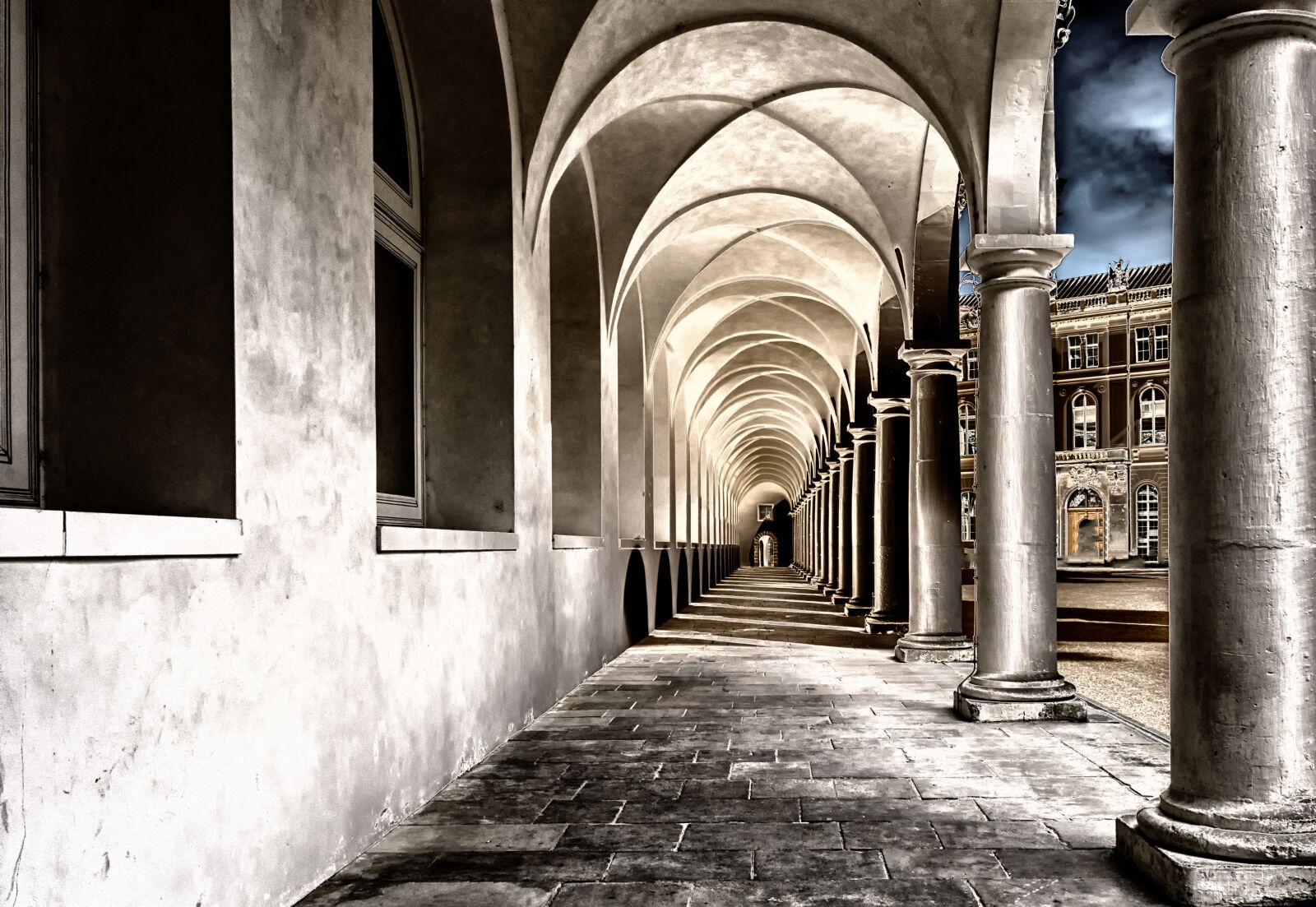 Nikon D3300 sample photo. Cloister, monastery, courtyard photography