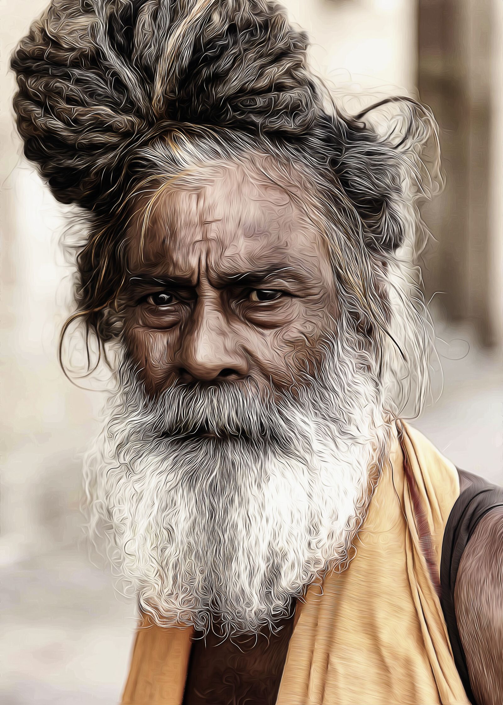 Nikon D4 sample photo. Portrait, sadhu, holy man photography