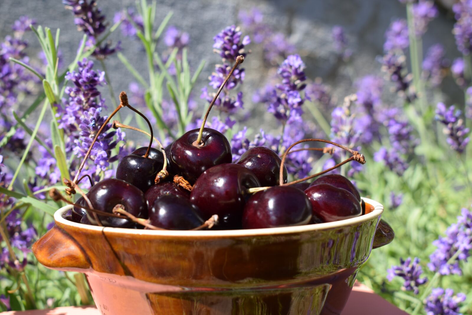 Nikon D5300 sample photo. Cherries, lavender, fruits photography