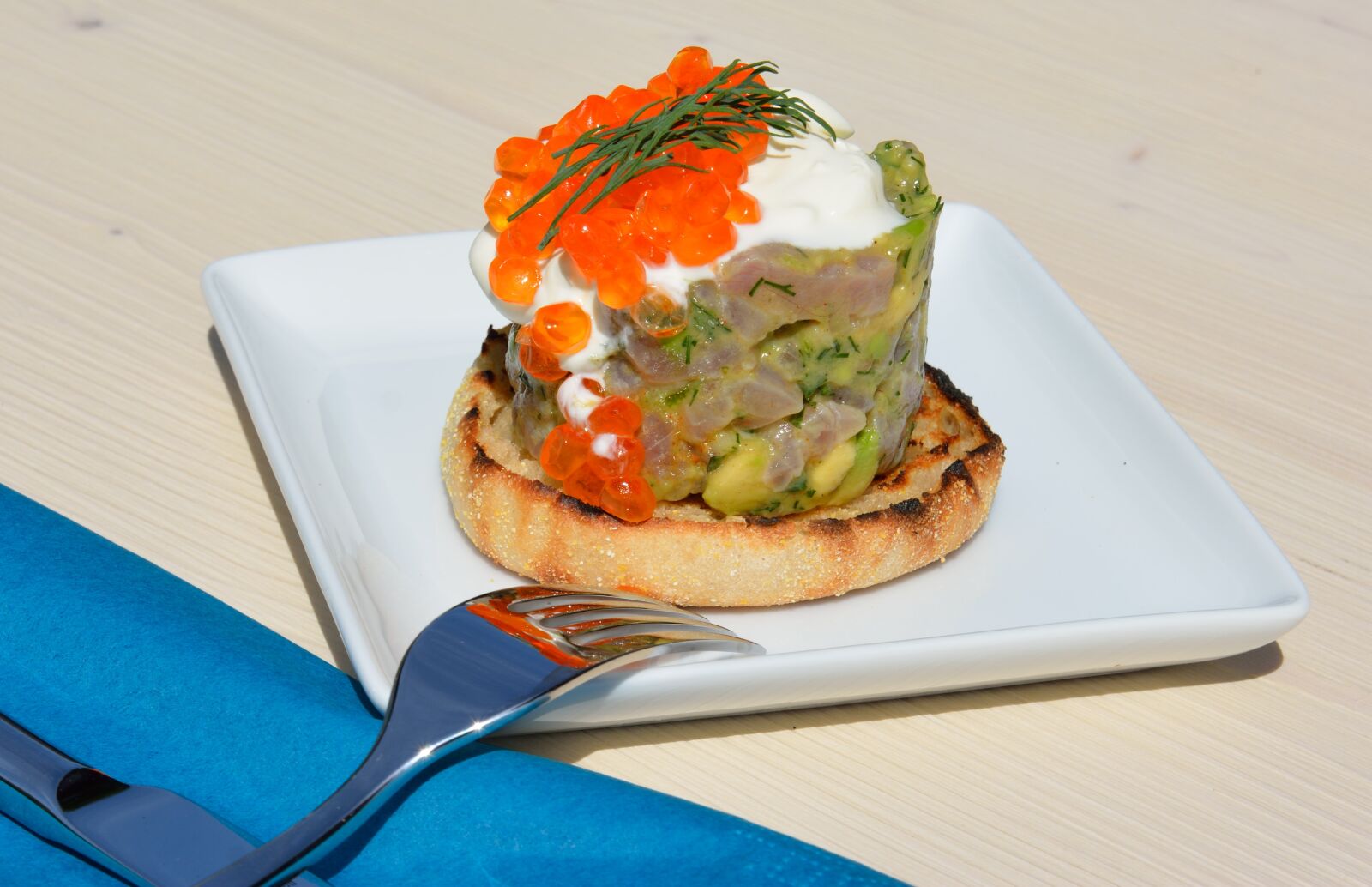 Nikon D7100 sample photo. Tartar, tuna, delicious photography