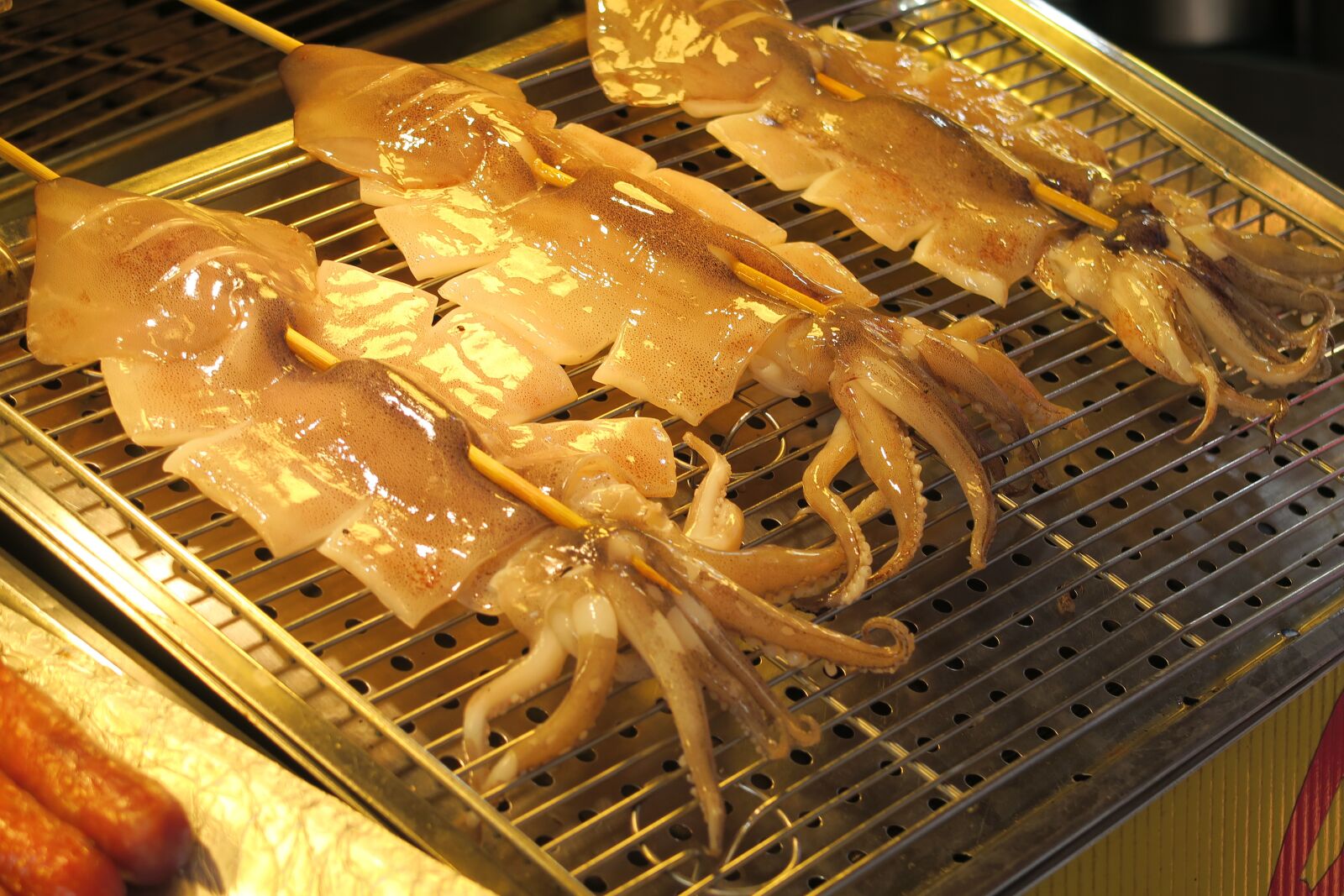 Canon PowerShot G7 X sample photo. Squid, seafood, barbecue photography