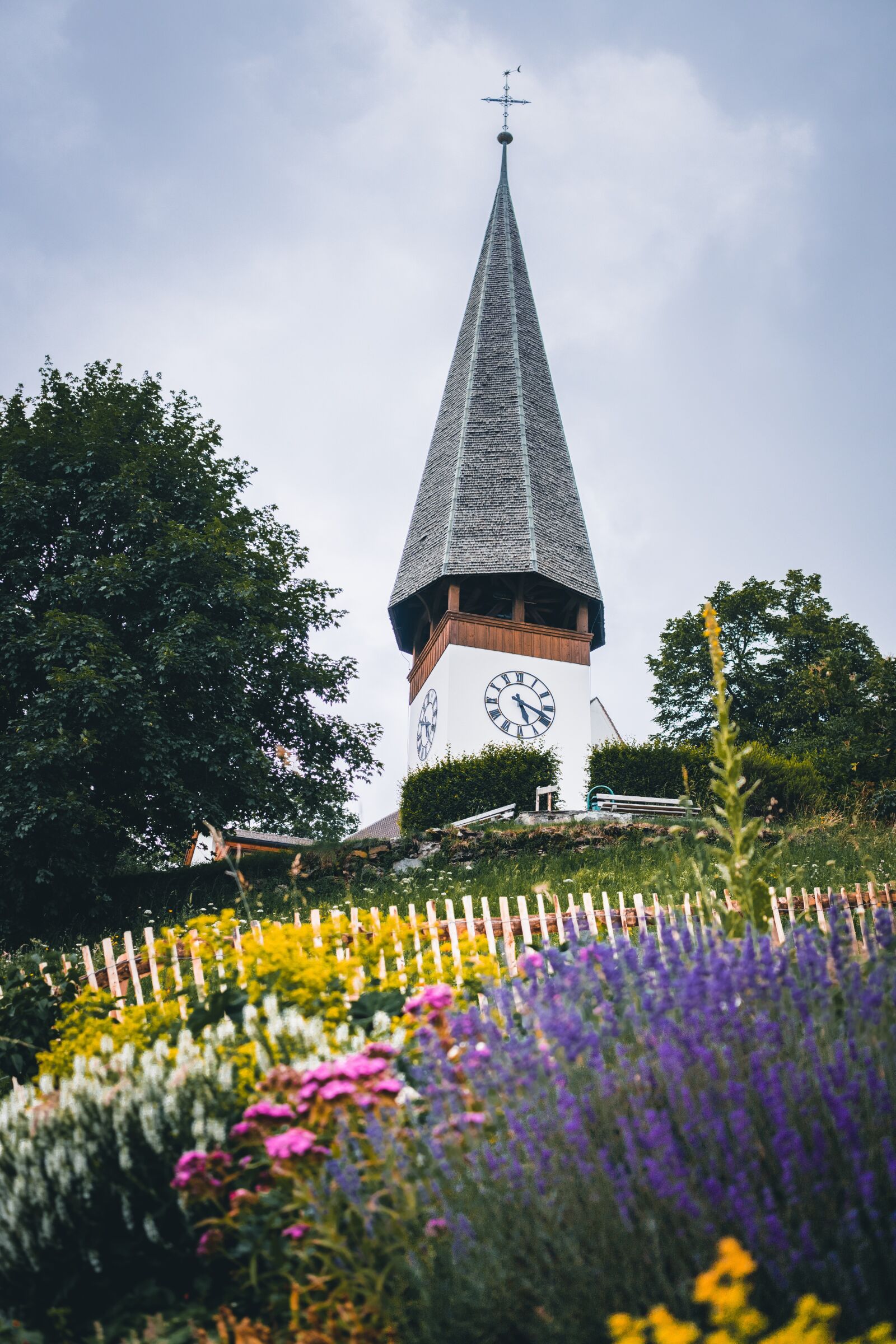 Sony a6300 + Sigma 30mm F2.8 EX DN sample photo. Church, switzerland, alpine photography