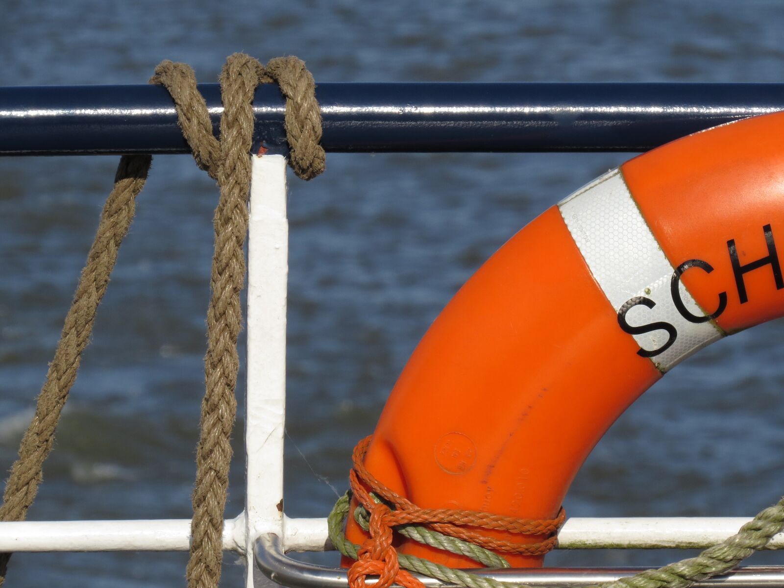 Canon PowerShot SX50 HS sample photo. Shipping, lifebelt, maritime photography