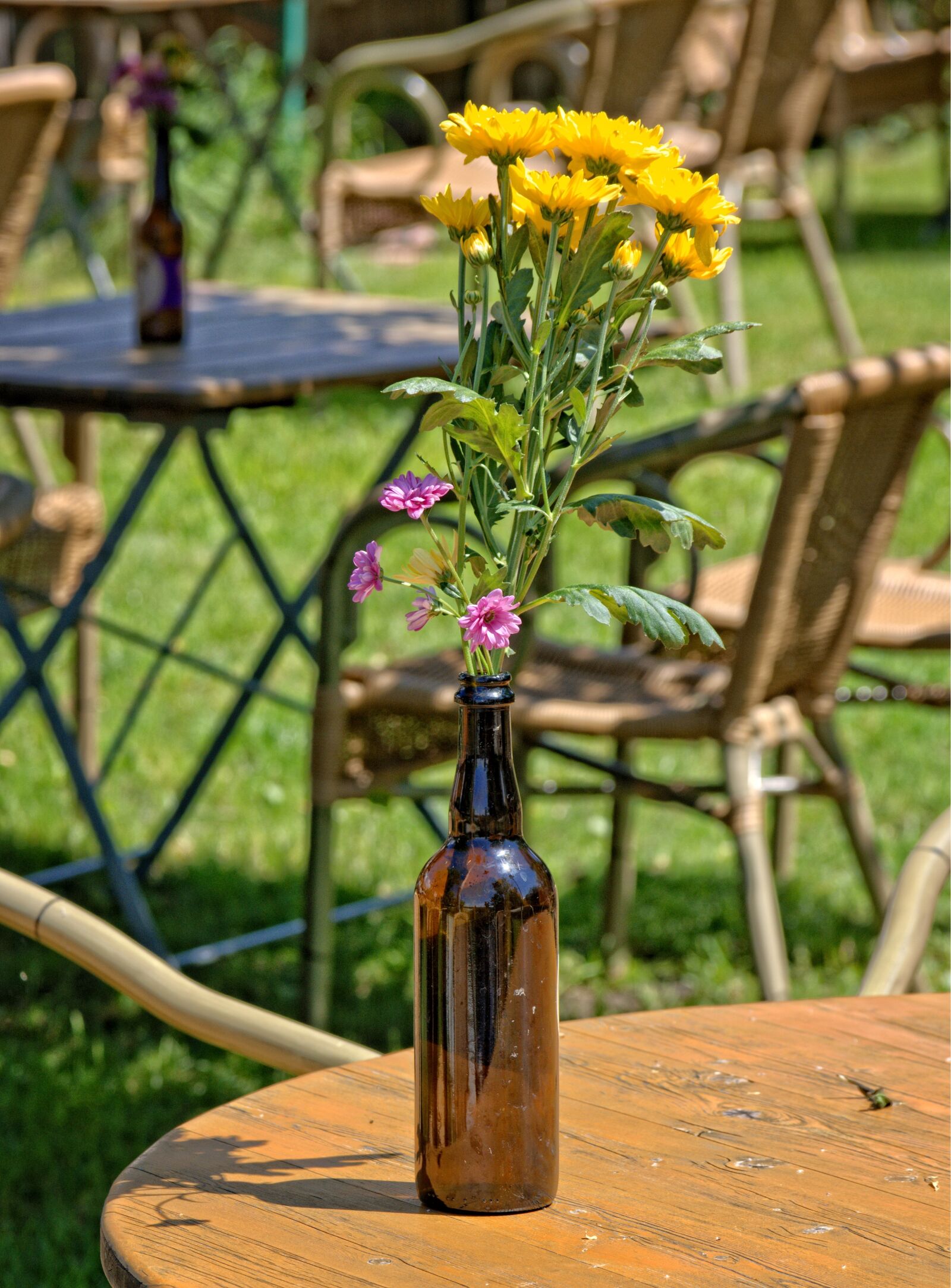 55.0-200.0mm f/4.0-f/5.6 sample photo. Flowers, flower vase, vase photography