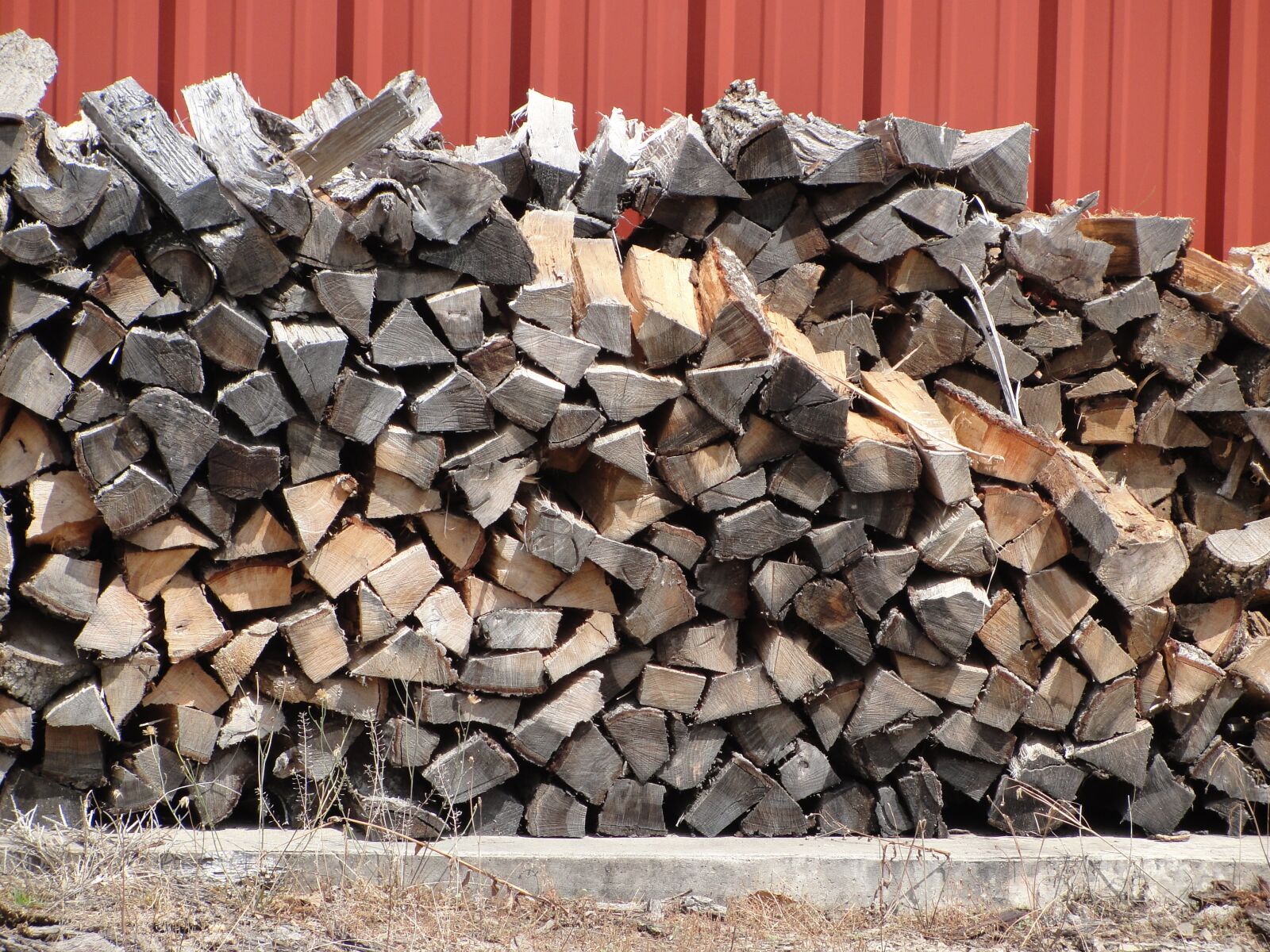 Sony Cyber-shot DSC-H20 sample photo. Wood pile, firewood, split photography