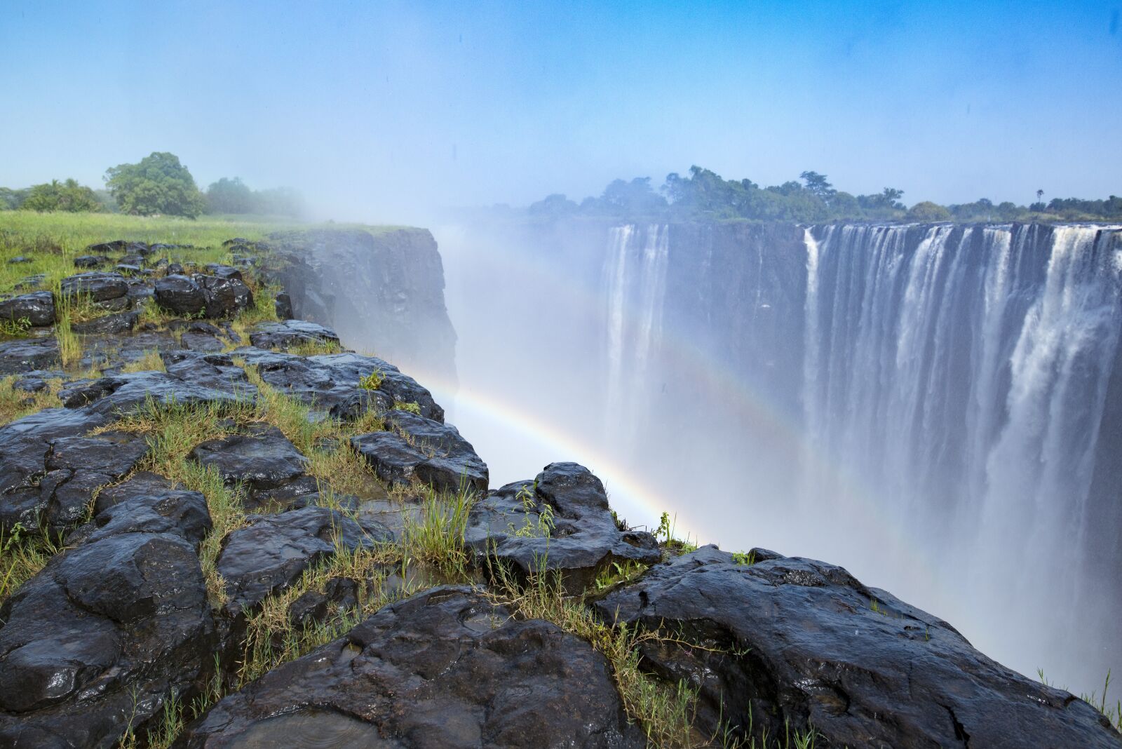 Nikon D810 sample photo. Rainbow, double, waterfall photography