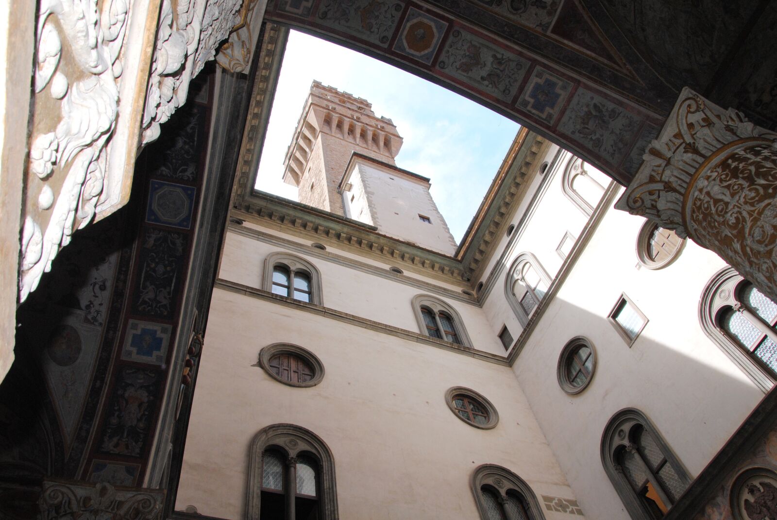 Nikon D3000 sample photo. Florence, palazzo, courtyard photography