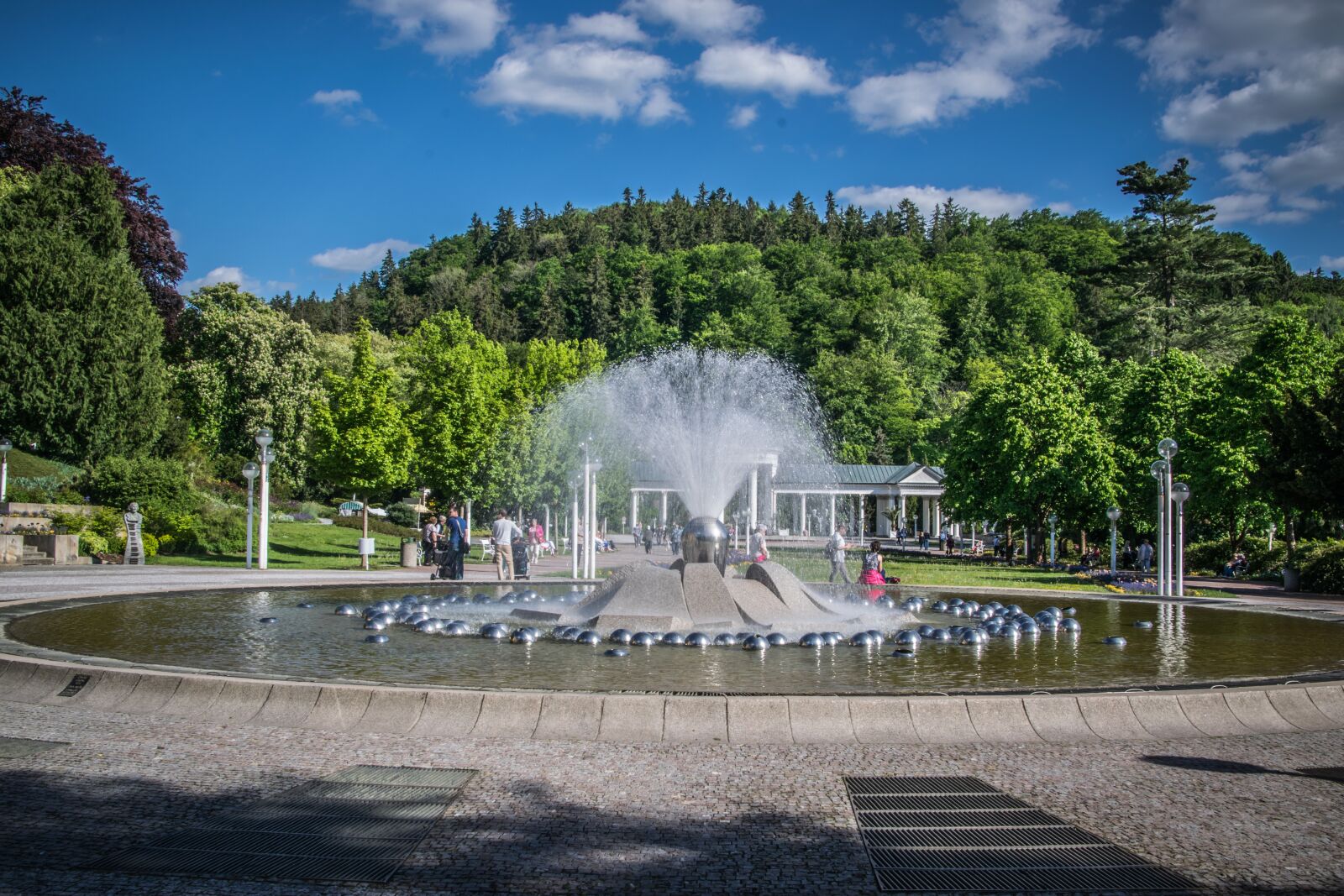 Nikon D5300 sample photo. Spa, fountain, architecture photography