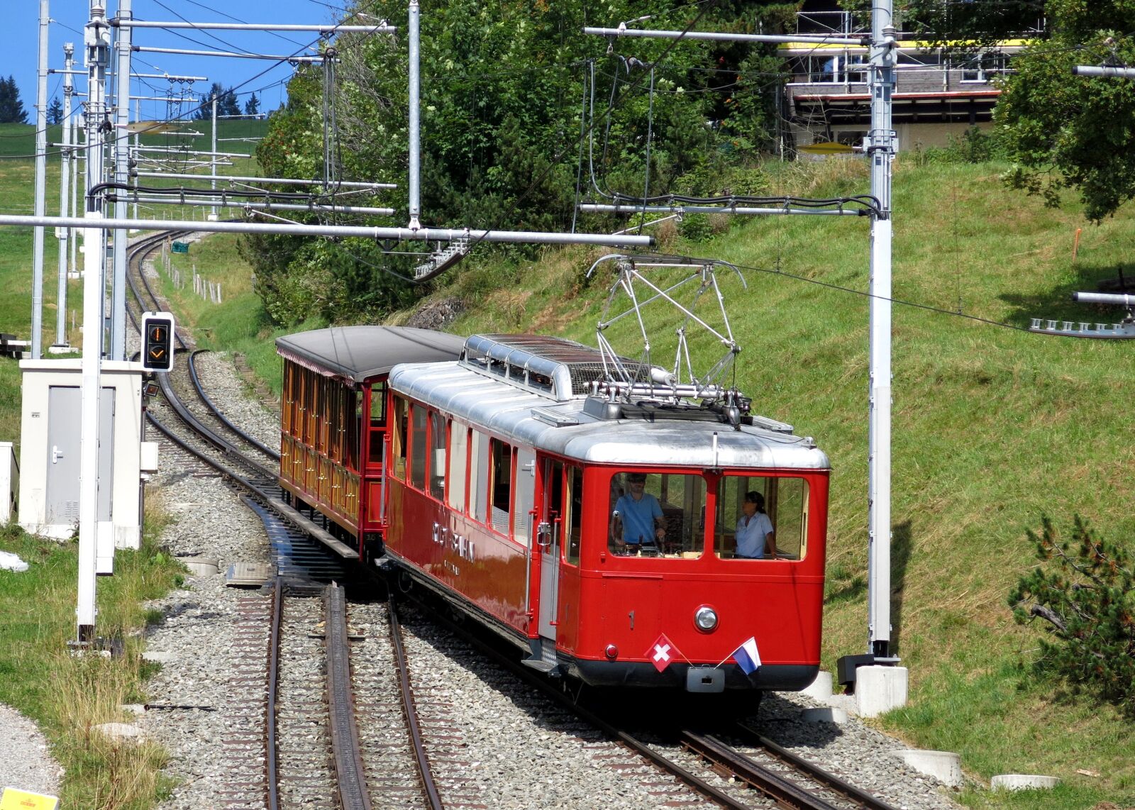 Canon PowerShot G15 sample photo. Train, rigi, mountain photography