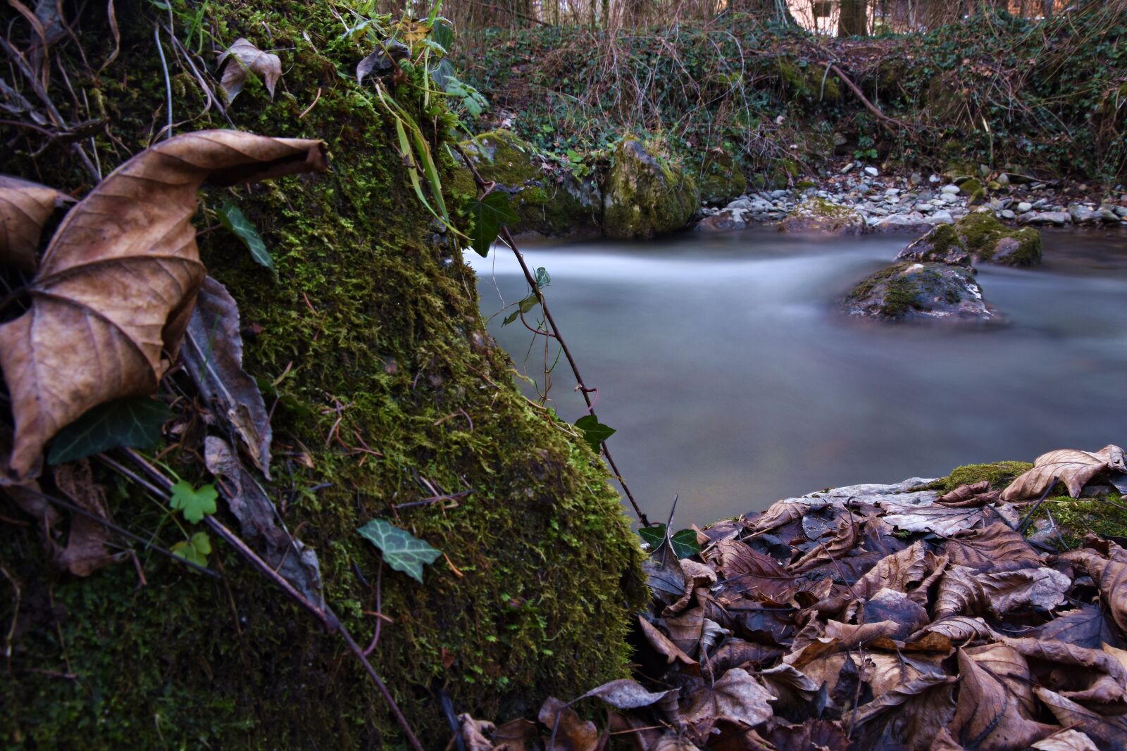 Nikon D3400 sample photo. Long exposure, water, river photography