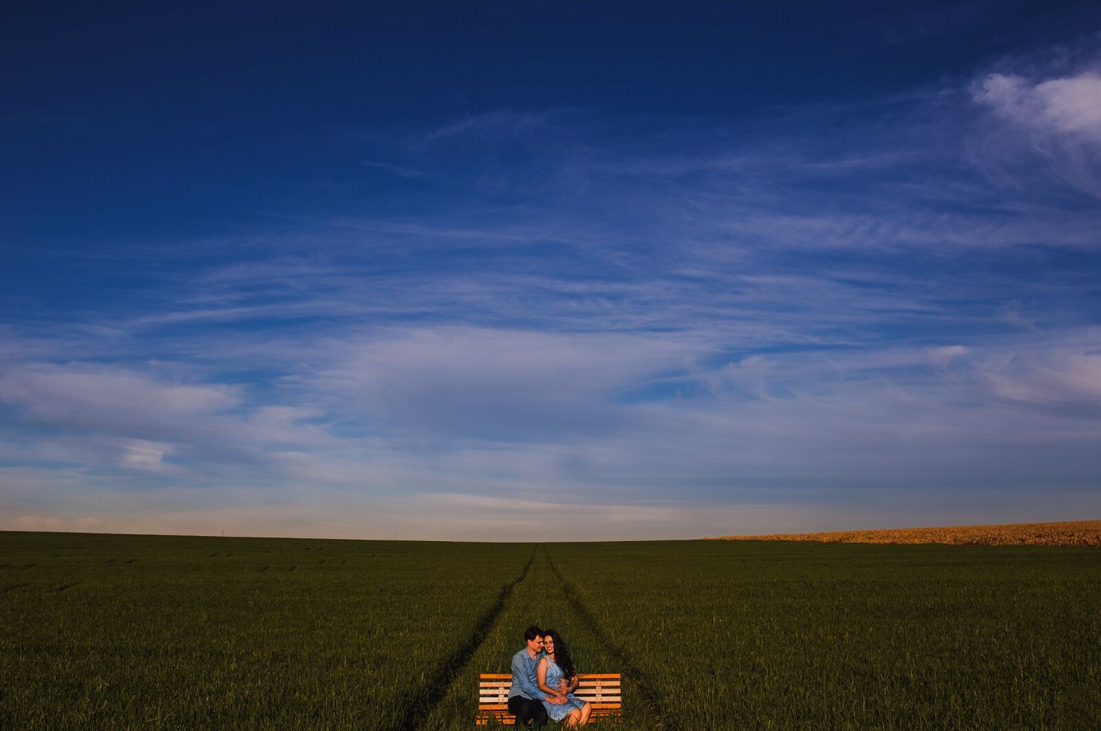 Canon EOS 6D sample photo. Bench, countryside, couple photography