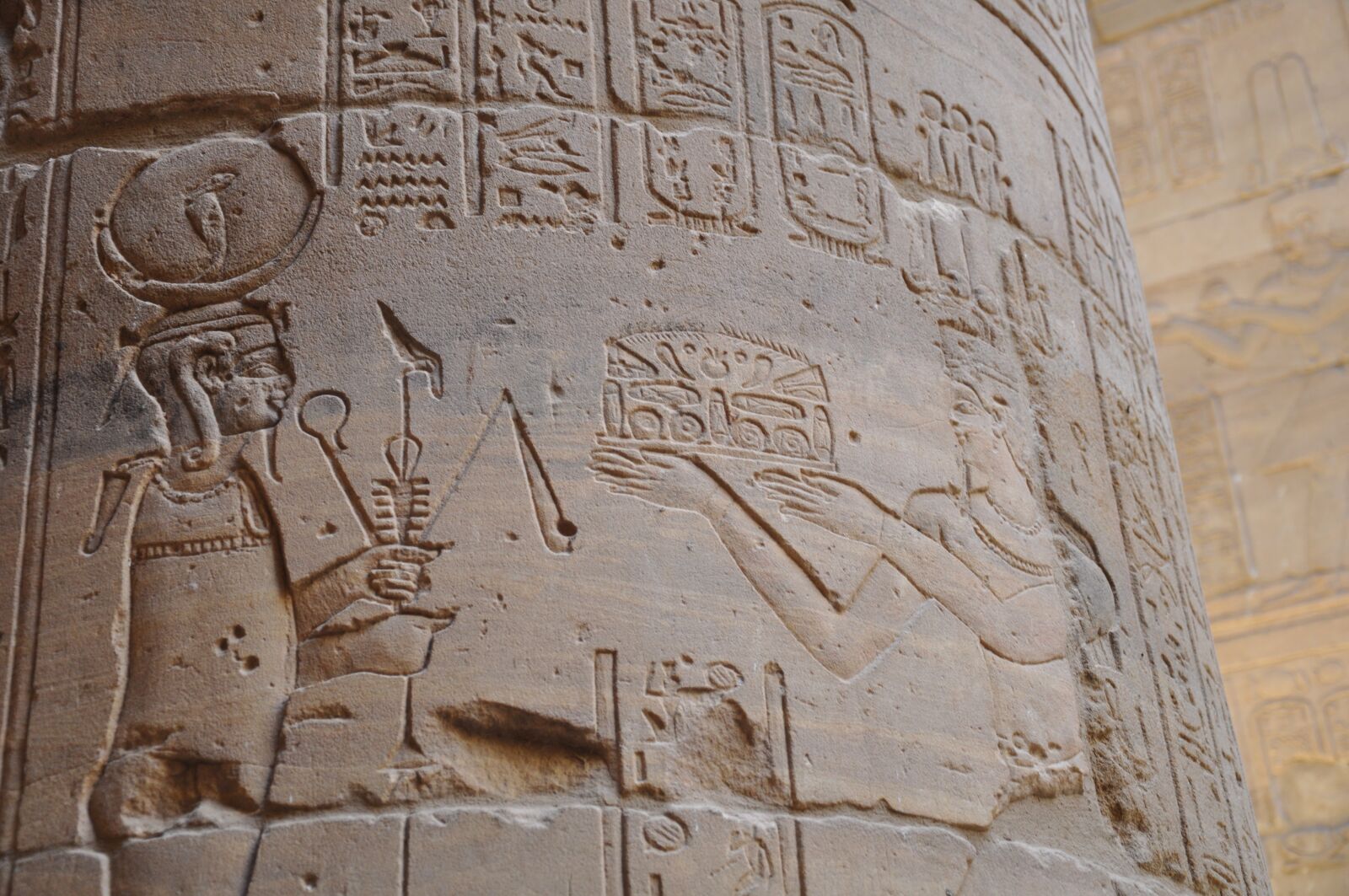 Nikon D90 sample photo. Hieroglyphs, philae, temple photography