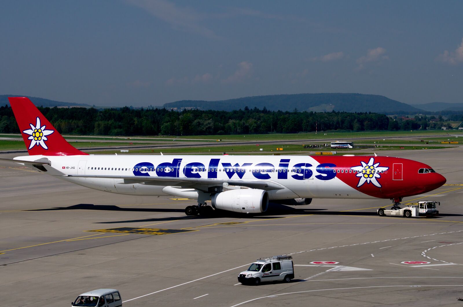 Nikon D300S sample photo. Airbus a330, edelweiss, airport photography