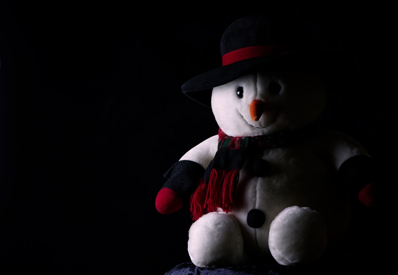 Nikon D7200 sample photo. Snowman, plush, winter photography