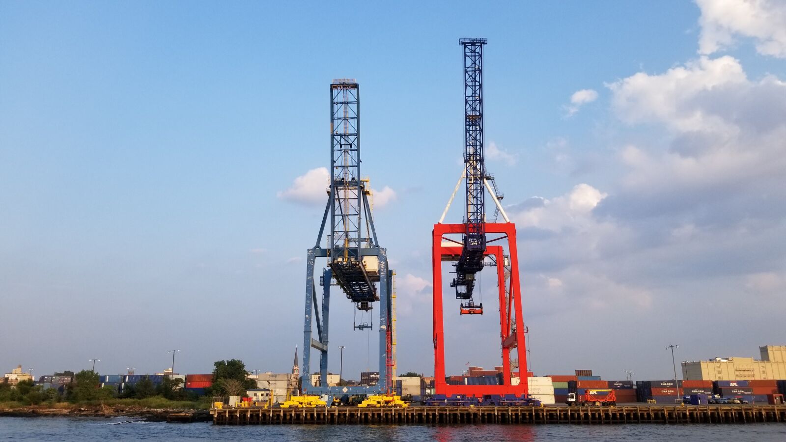 Samsung Galaxy S8 sample photo. Industrial, port, nyc photography