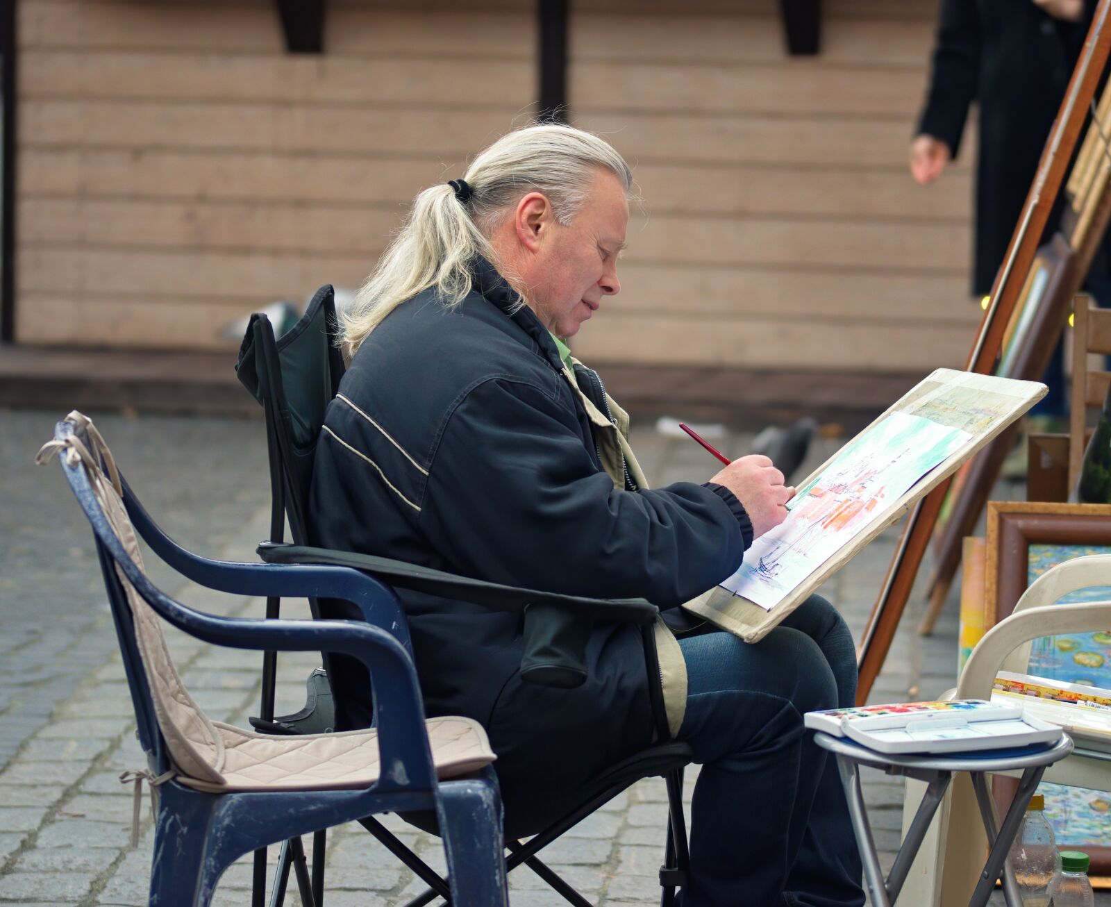 Nikon D5100 sample photo. Man, person, painting photography