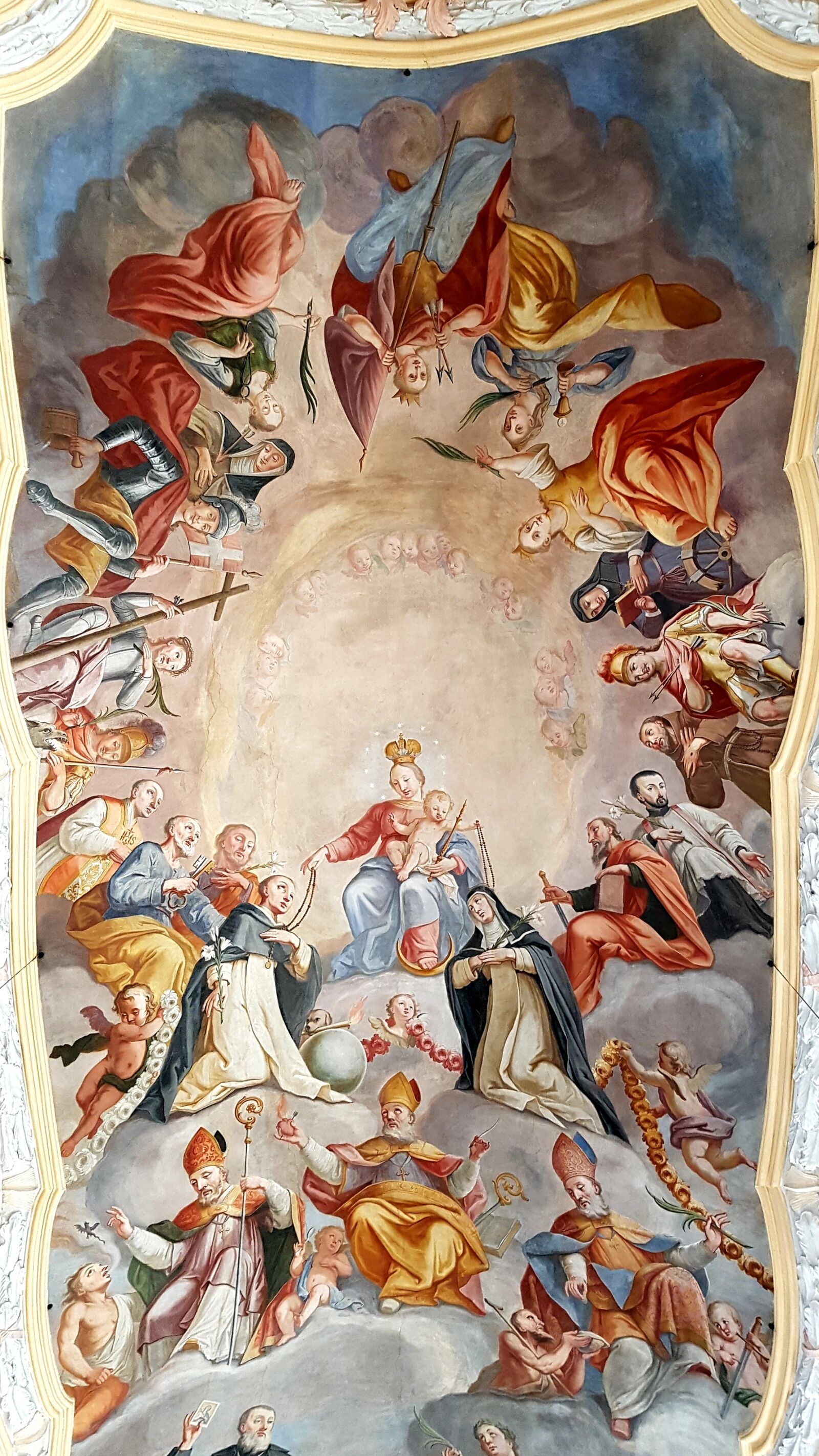 Samsung Galaxy S7 Edge sample photo. Fresco, ceiling painting, maria photography