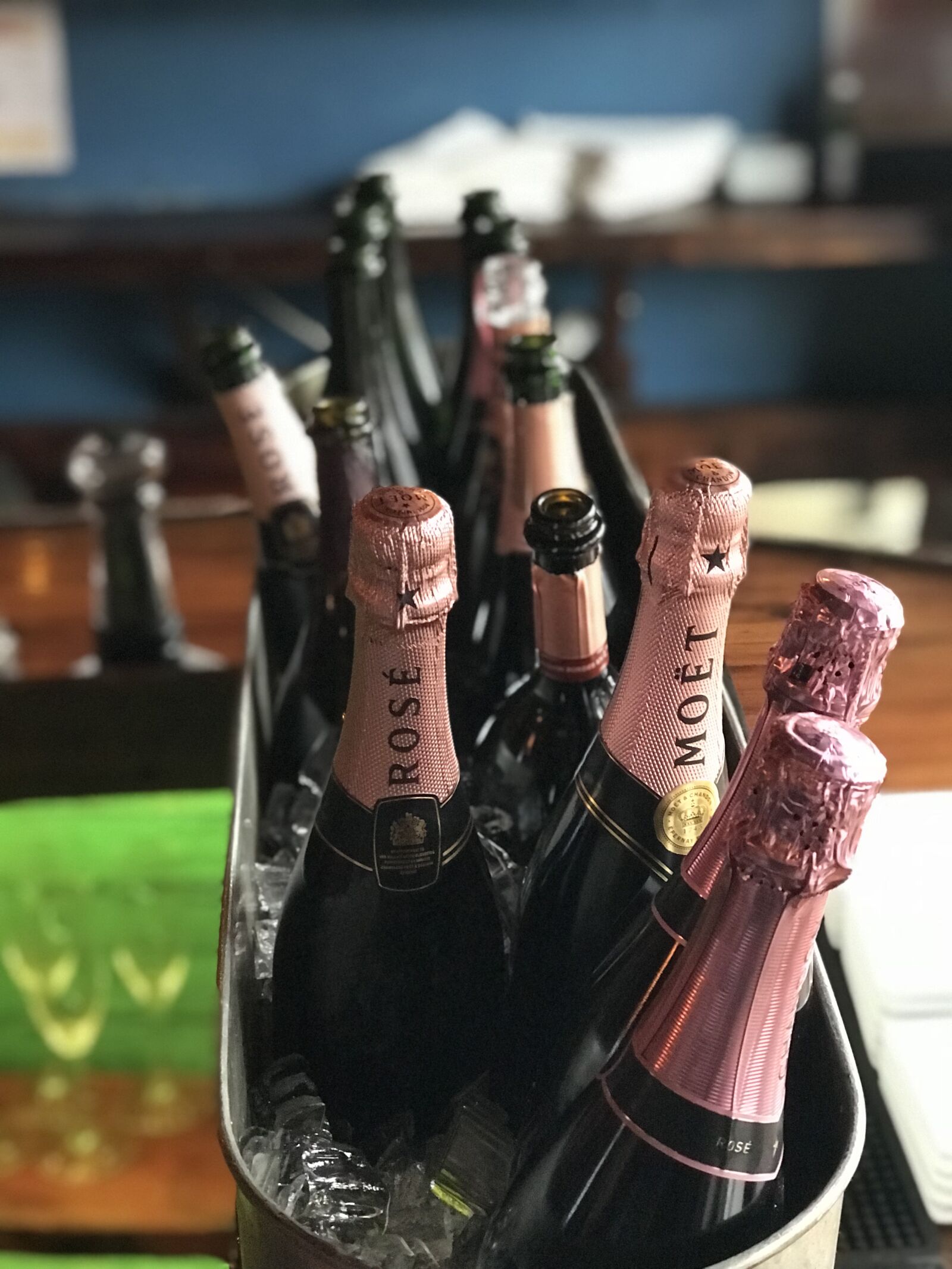 iPhone 7 Plus back dual camera 6.6mm f/2.8 sample photo. Champagne, celebrate, rose photography