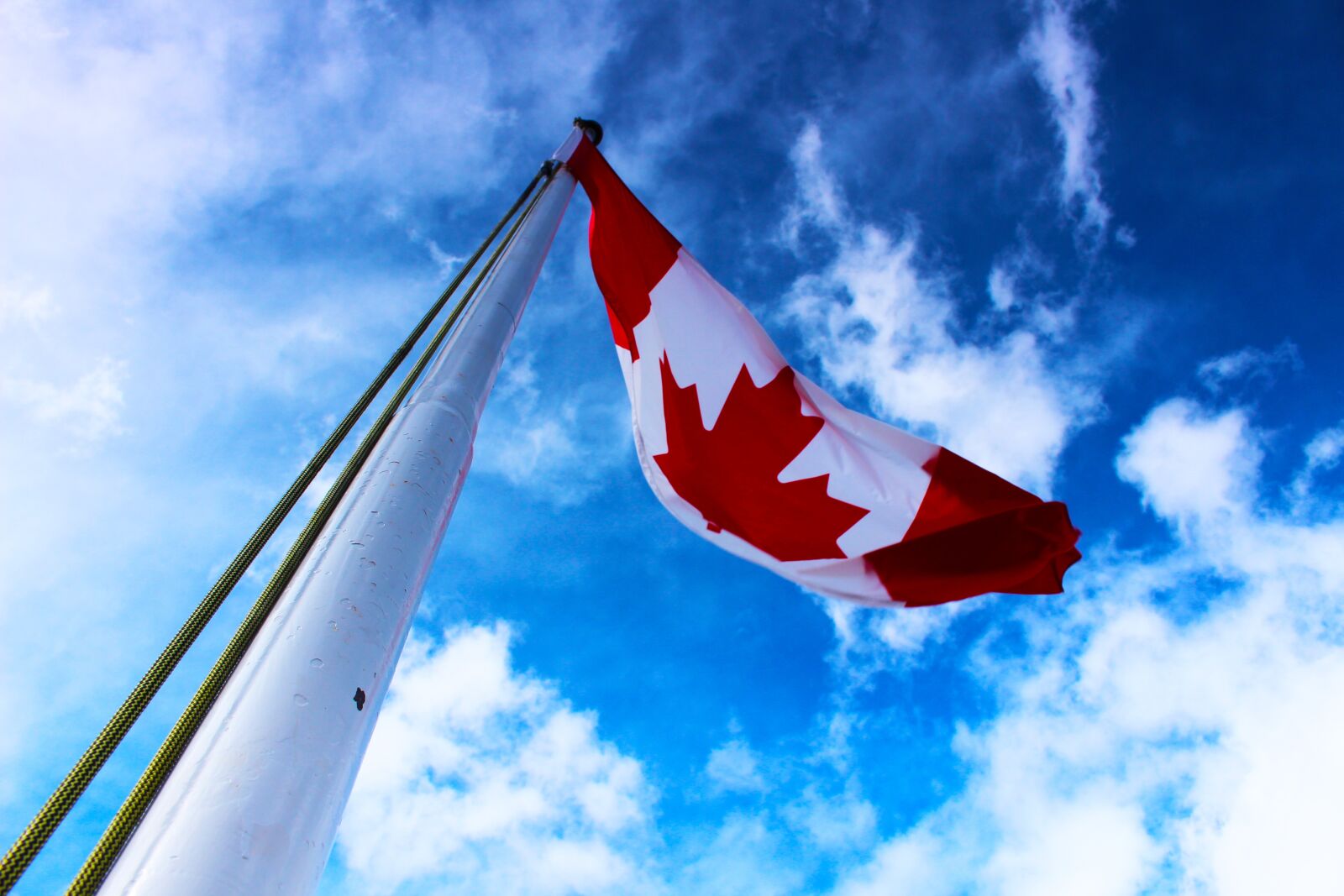Canon EOS 700D (EOS Rebel T5i / EOS Kiss X7i) sample photo. Canada, flag, hdr photography