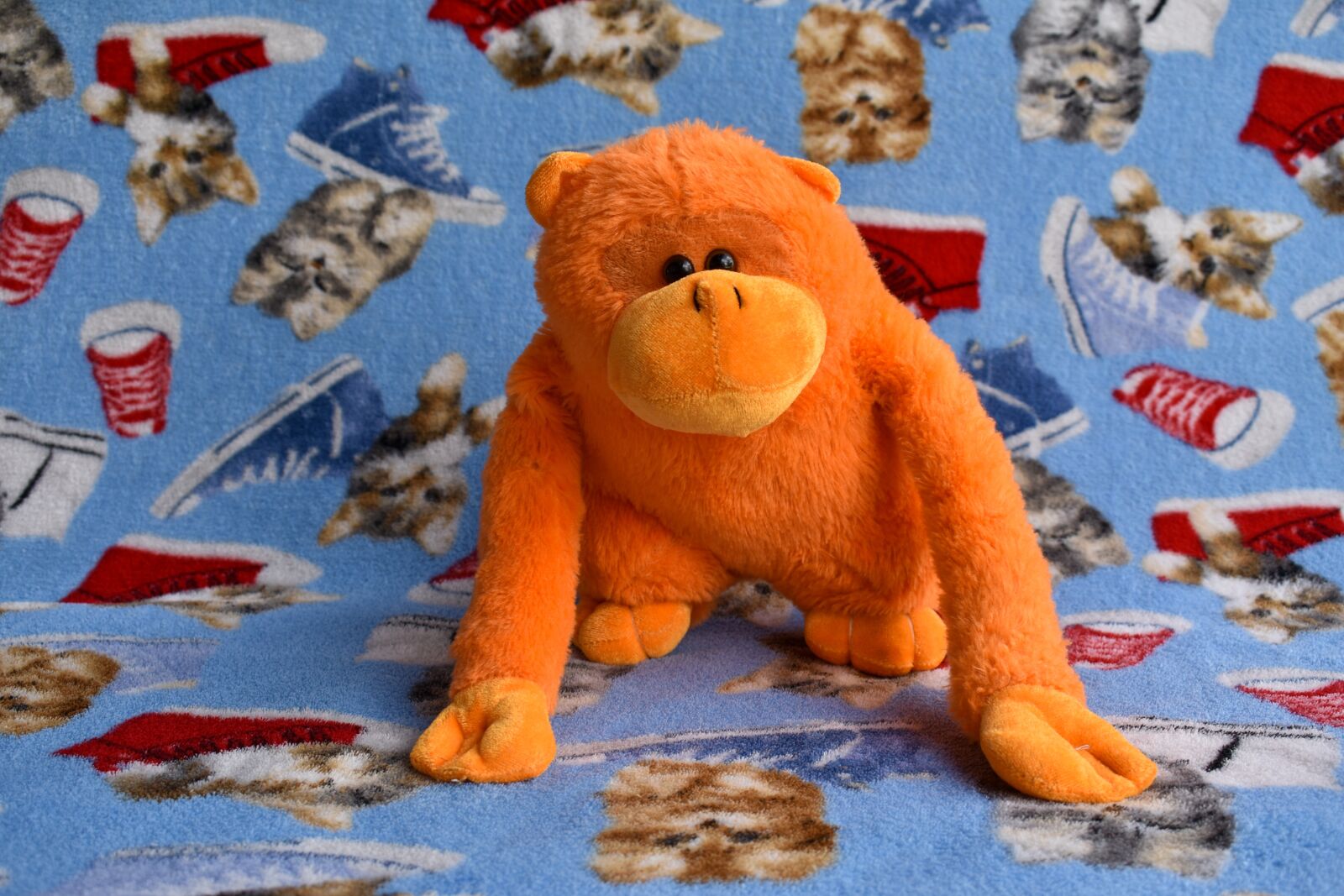 Nikon D3400 sample photo. Teddy monkey, toy, children photography