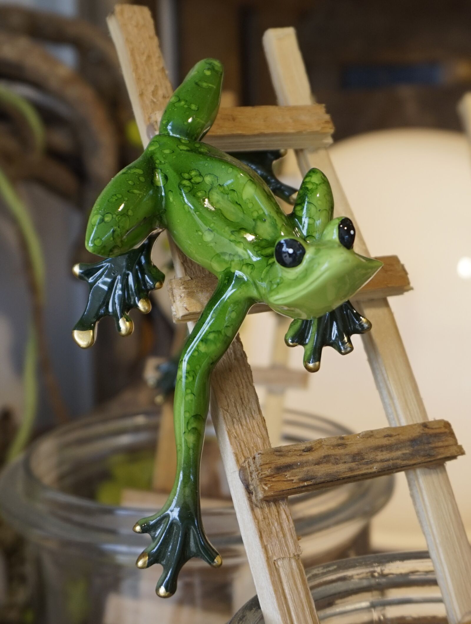 Sony Alpha a5000 (ILCE 5000) sample photo. Wood, figure, frog photography
