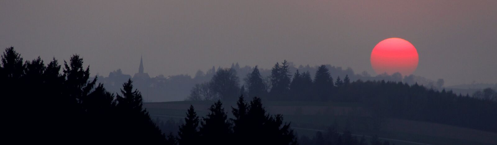 Canon EOS 50D sample photo. Bavarian forest, sunset, landscape photography