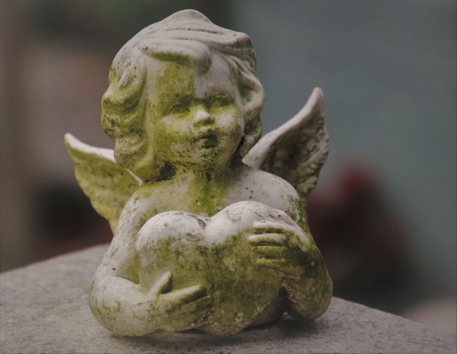 Canon EOS 80D sample photo. Stone, angel, in passing photography