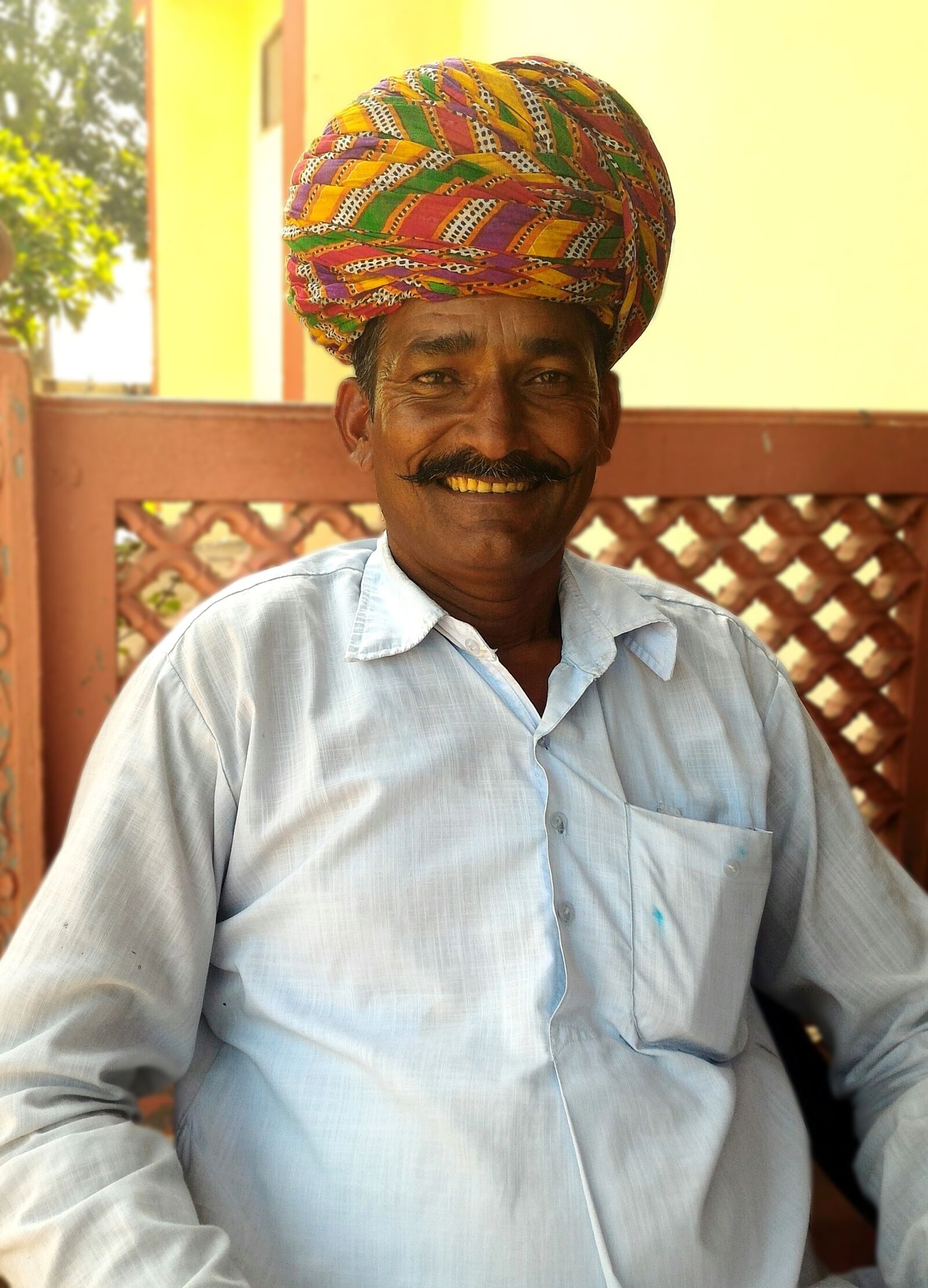 ASUS ZenFone 2 (ZE551ML) sample photo. India, turban, moustache photography