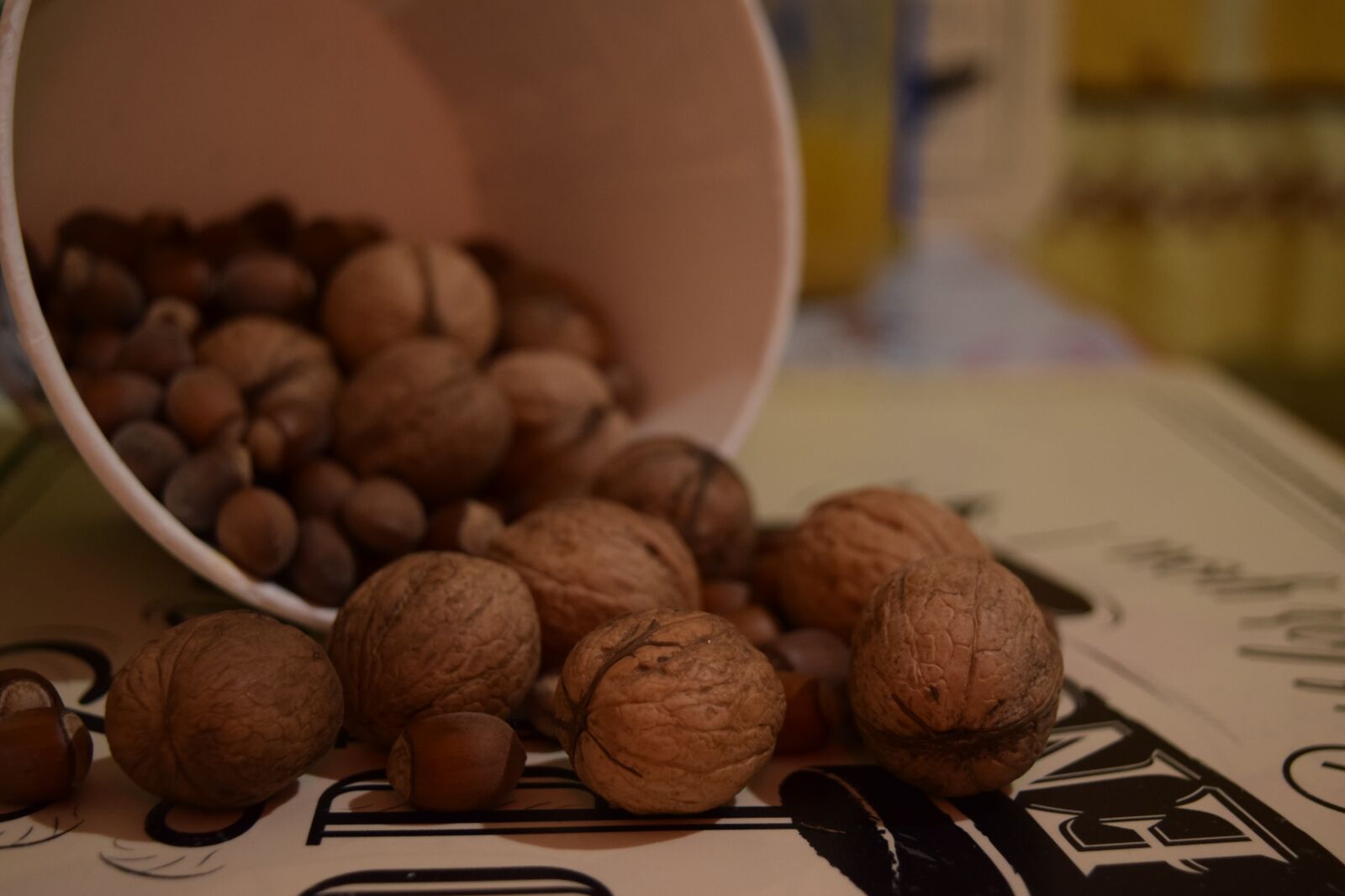 Nikon D5300 sample photo. Nuts, background, nutrition photography