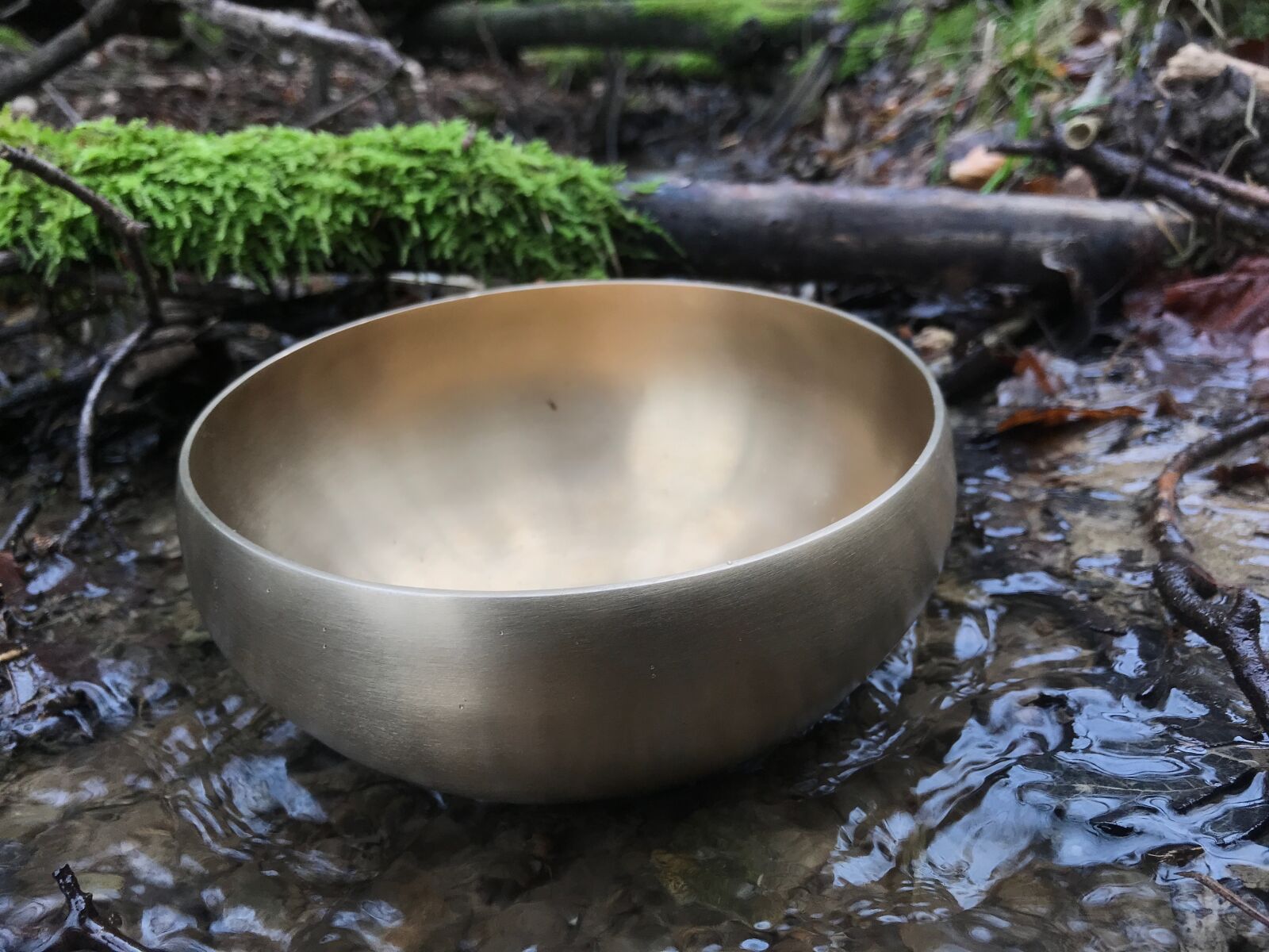 iPhone 7 back camera 3.99mm f/1.8 sample photo. Singing bowl, water, singing photography