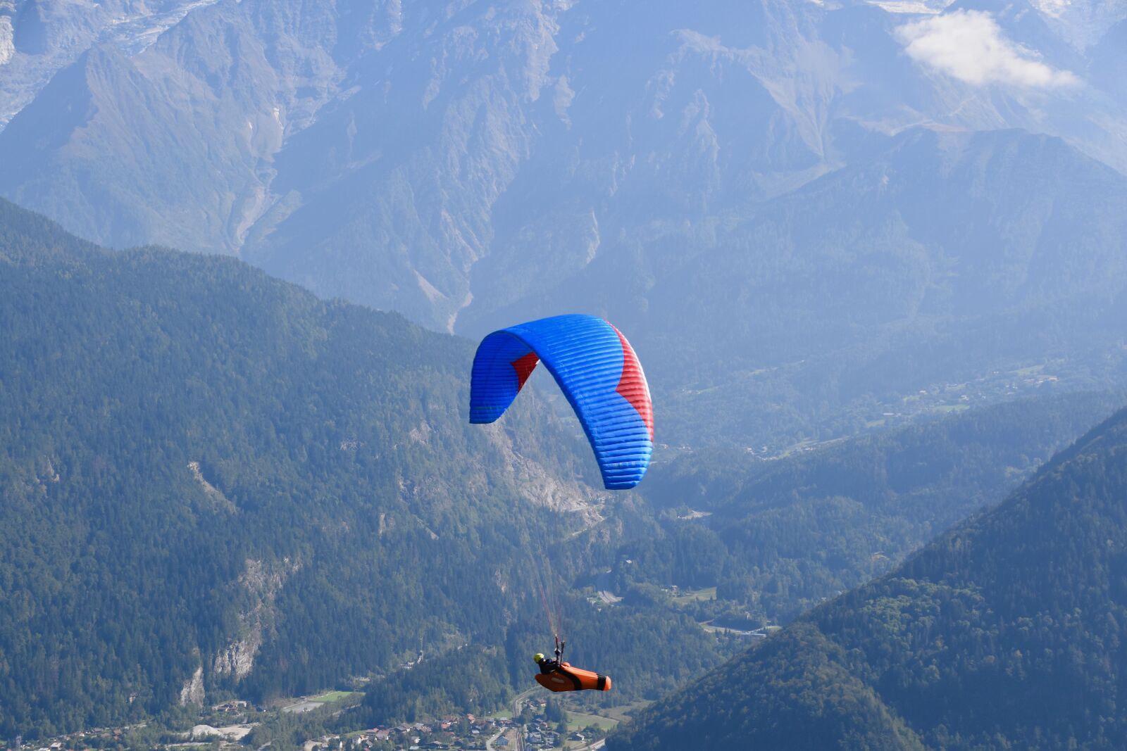 Nikon D5600 sample photo. Paragliding, paraglider, mountains photography